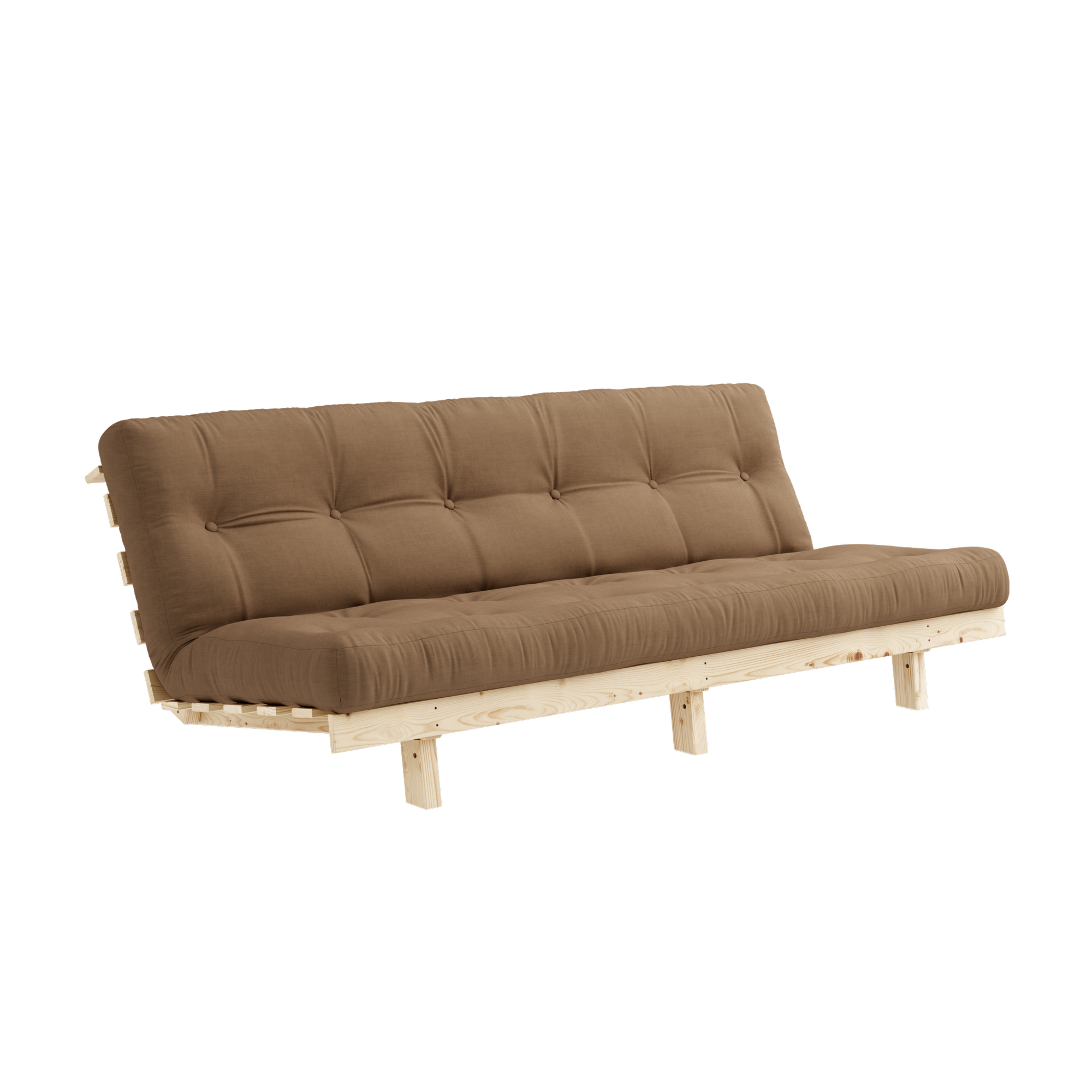 LEAN RAW 130 X 190 W. 5-LAYER MIXED MATTRESS MOCCA