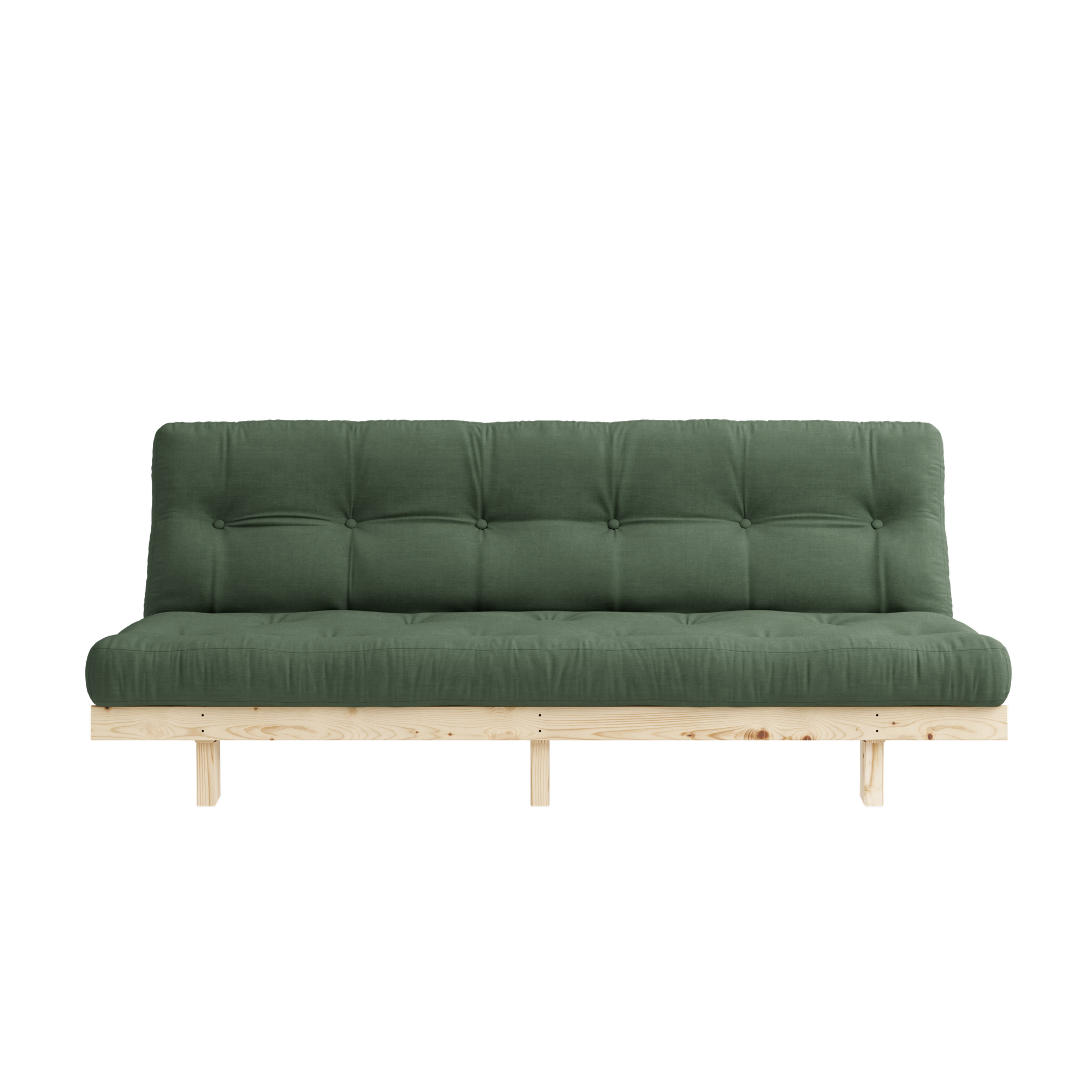 LEAN RAW 130 X 190 W. 5-LAYER MIXED MATTRESS OLIVE GREEN