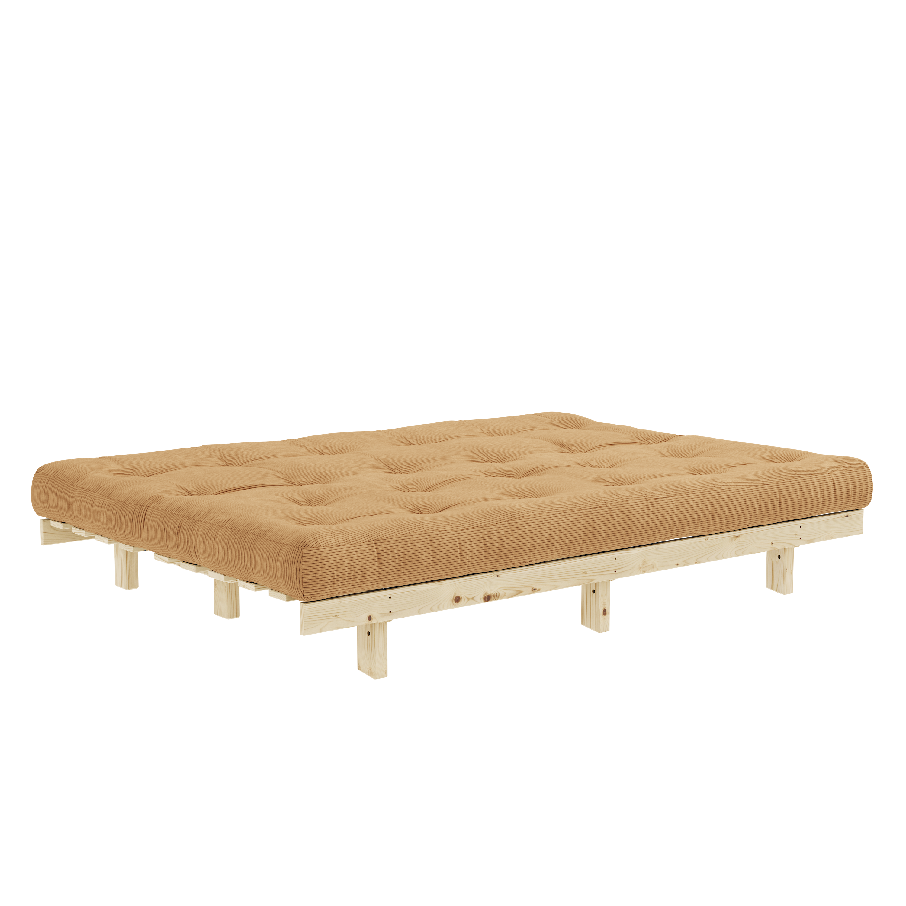 MATELAS LEAN RAW 130 X 200 W. ALPHA CARAMEL FUDGE BROWN