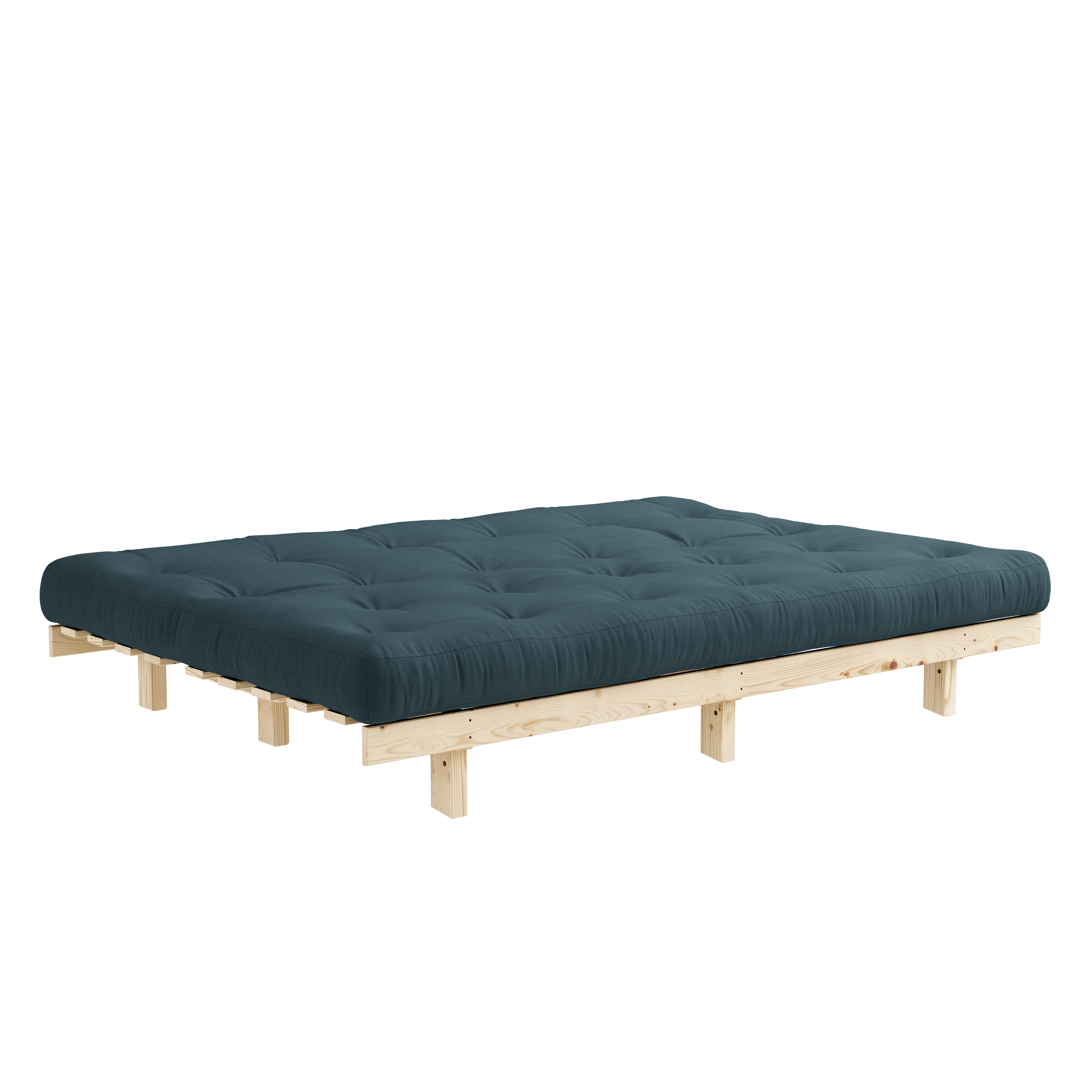 LEAN RAW 130 X 200 W. ALPHA MATTRESS PETROL BLUE