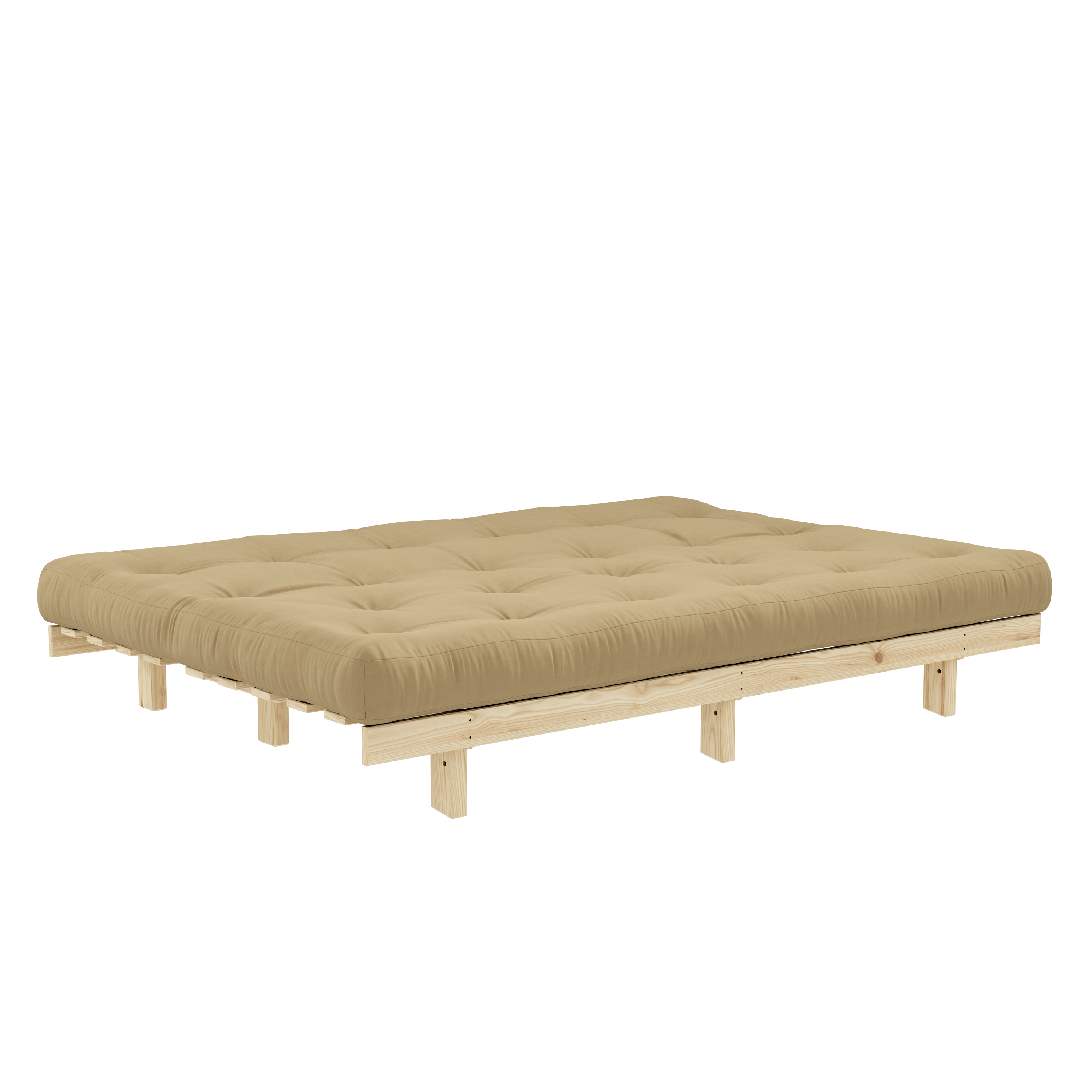 LEAN RAW 130 X 200 W. ALPHA MATTRESS WHEAT BEIGE