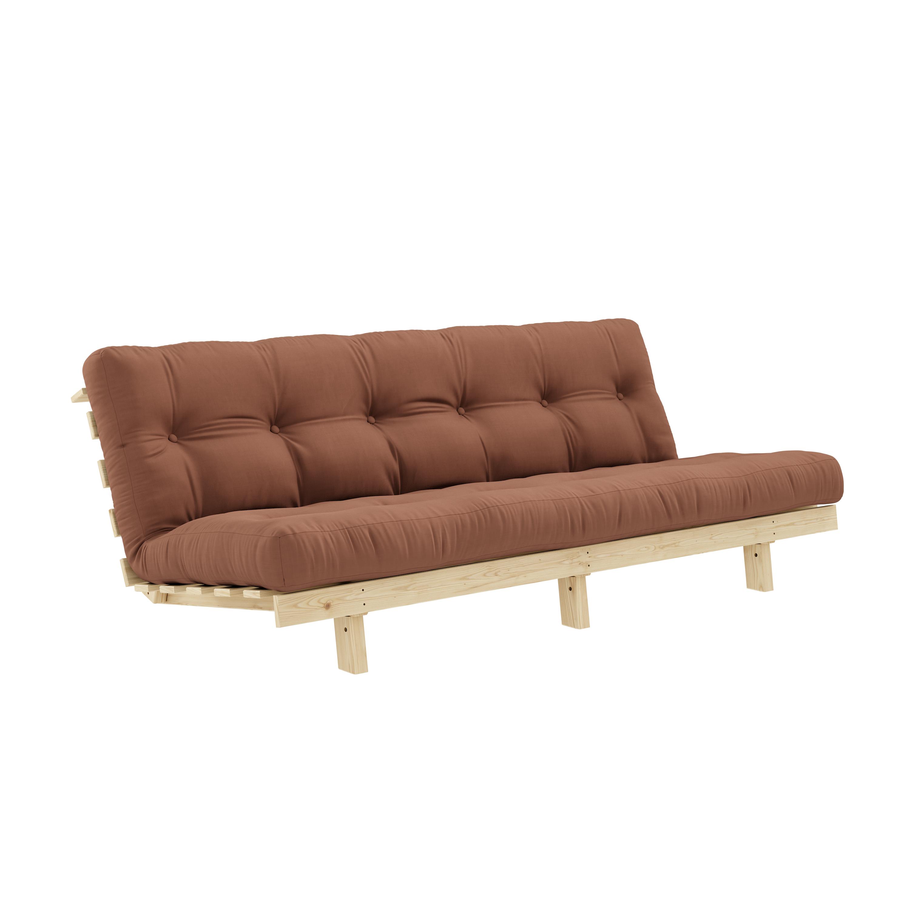 LEAN RAW 130 X 200 W. ALPHA MATELAS ARGILE MARRON
