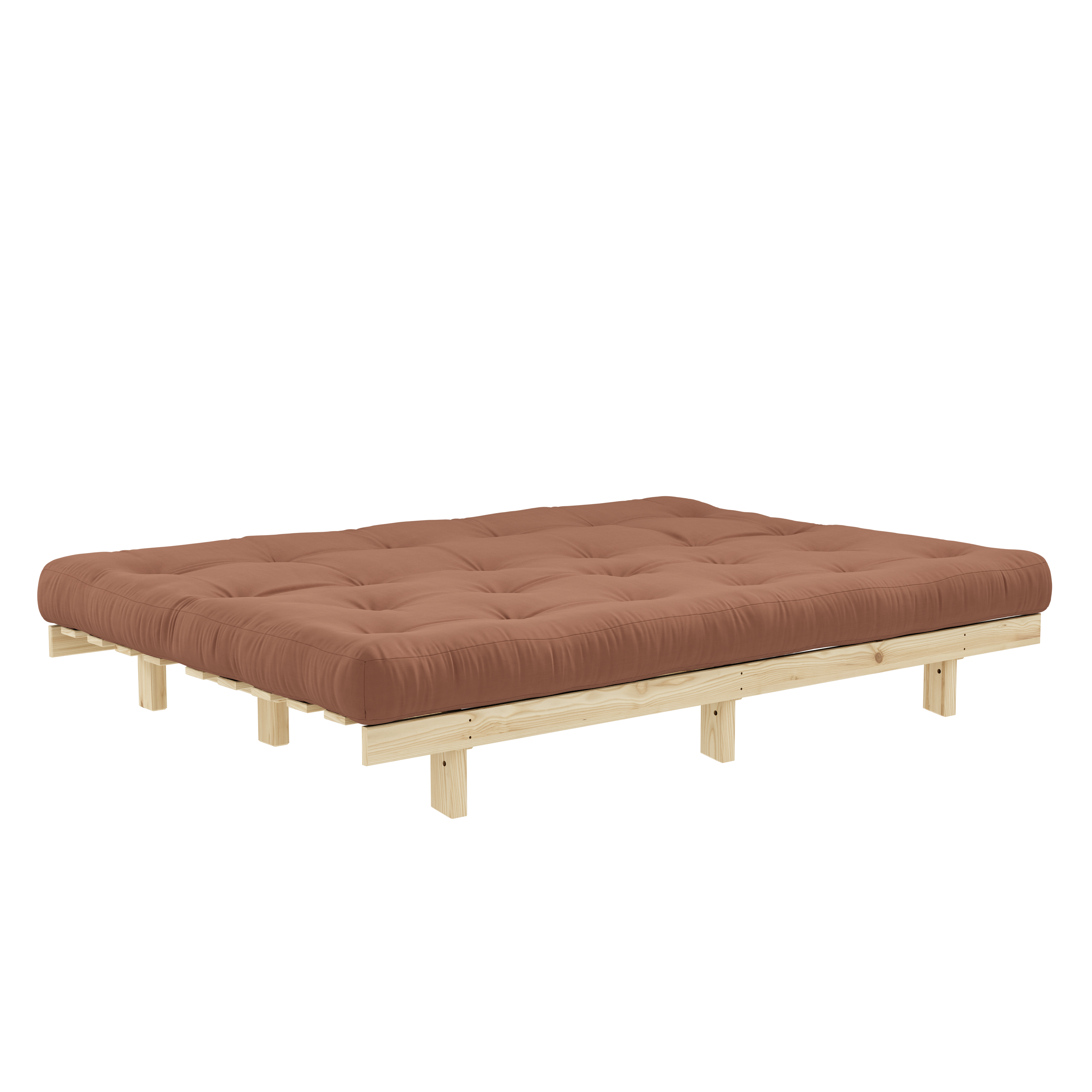 LEAN RAW 130 X 200 W. ALPHA MATELAS ARGILE MARRON