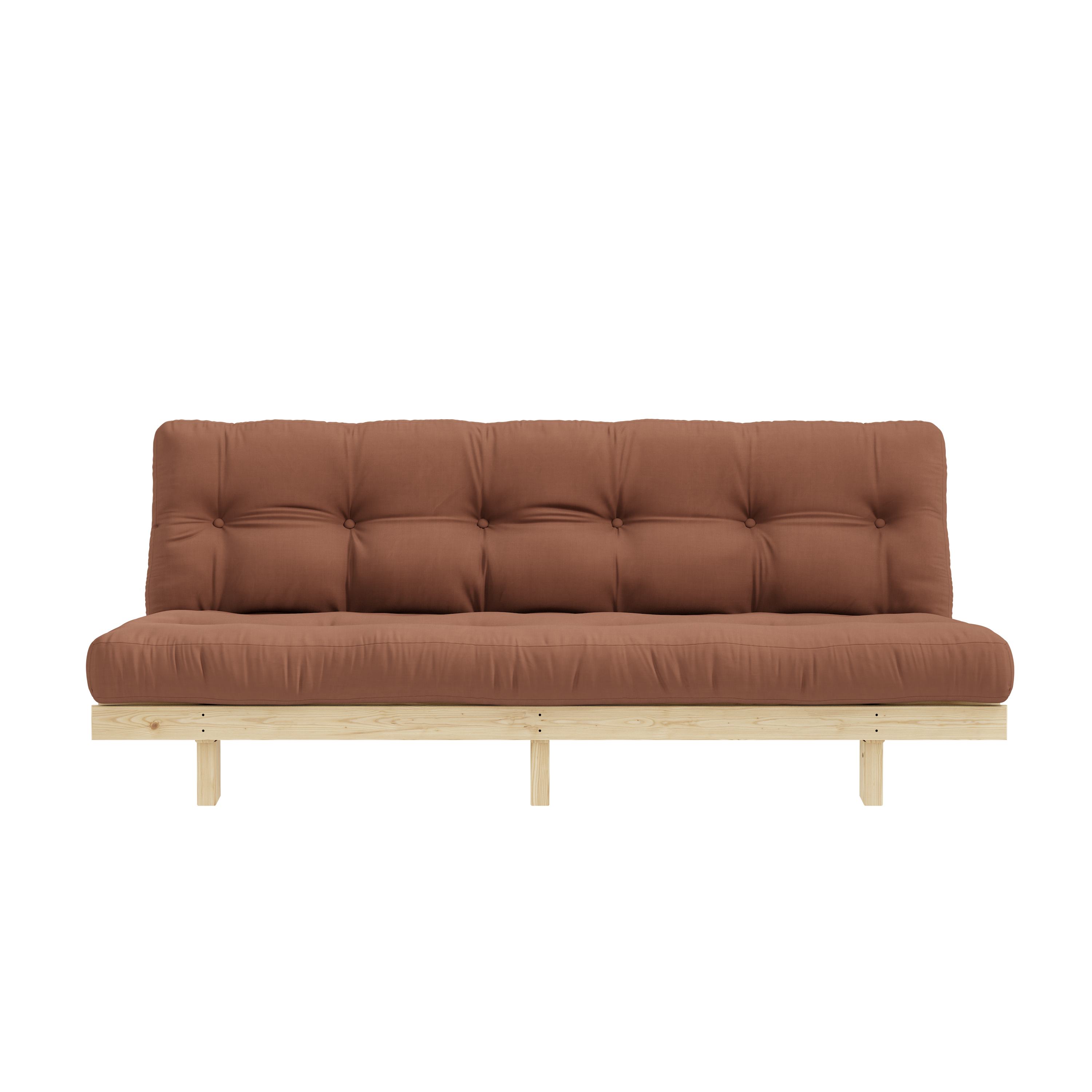 LEAN RAW 130 X 200 W. ALPHA MATELAS ARGILE MARRON