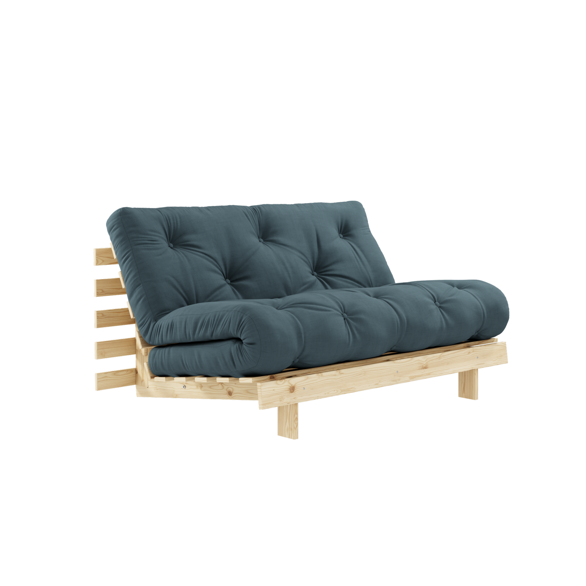 ROOTS RAW 140 X 200 W. ROOTS MATTRESS PETROL BLUE