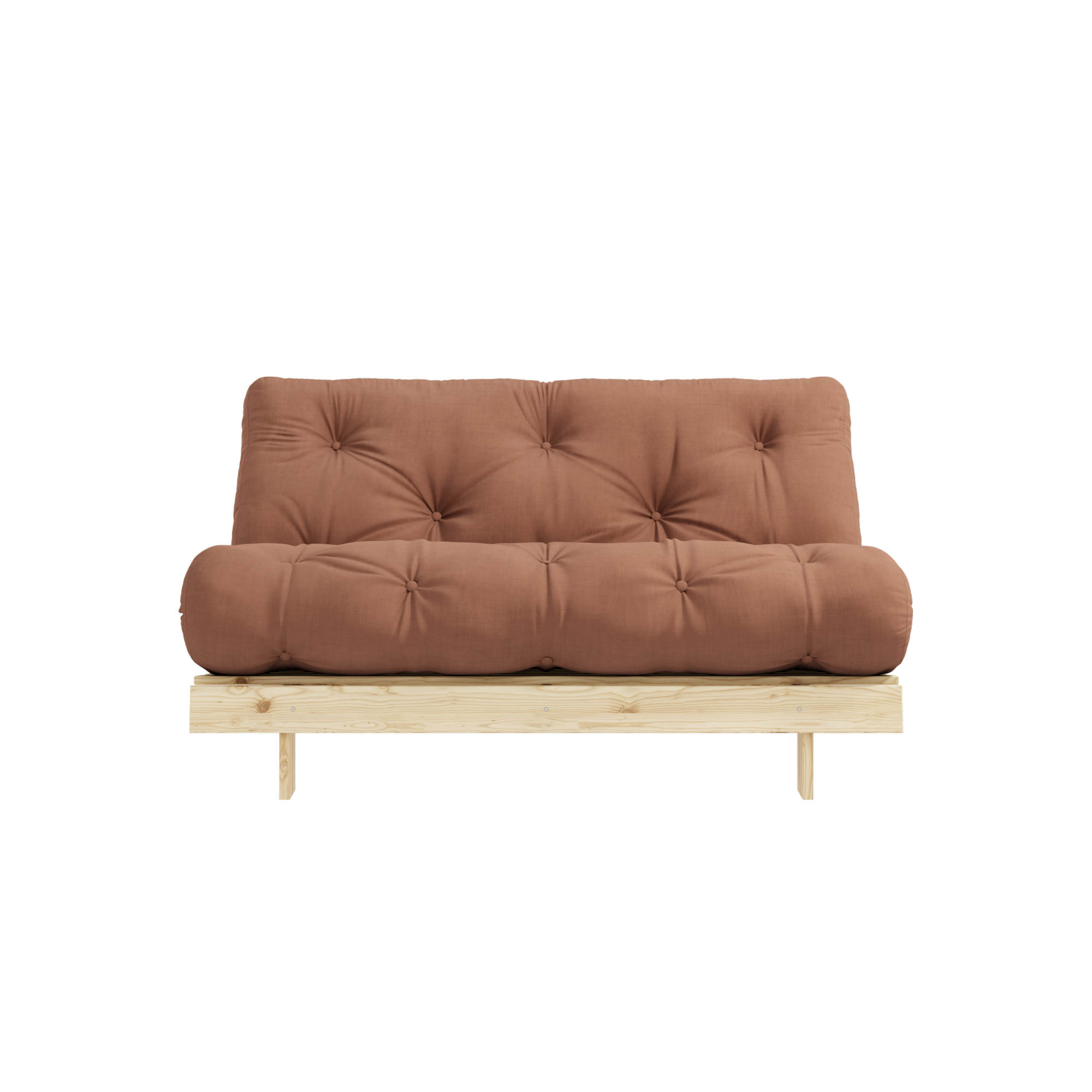 ROOTS RAW 140 X 200 W. ROOTS MATTRESS CLAY BROWN