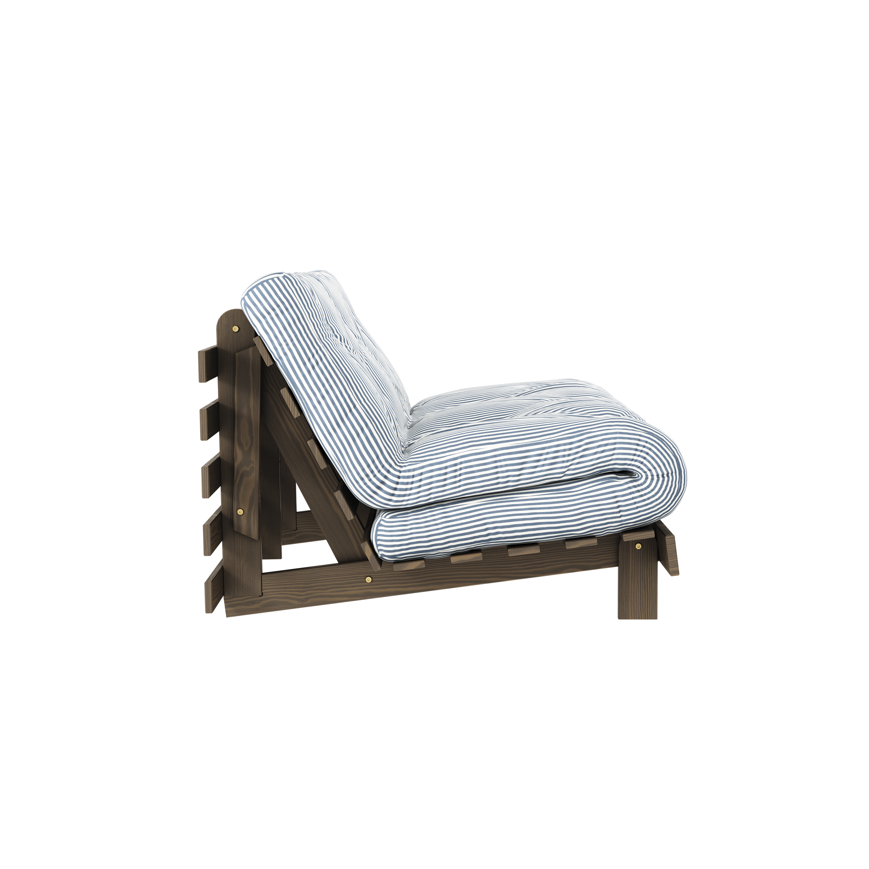 ROOTS CAROB BROWN 140 X 200 W. ROOTS MATTRESS BEACH BLUE