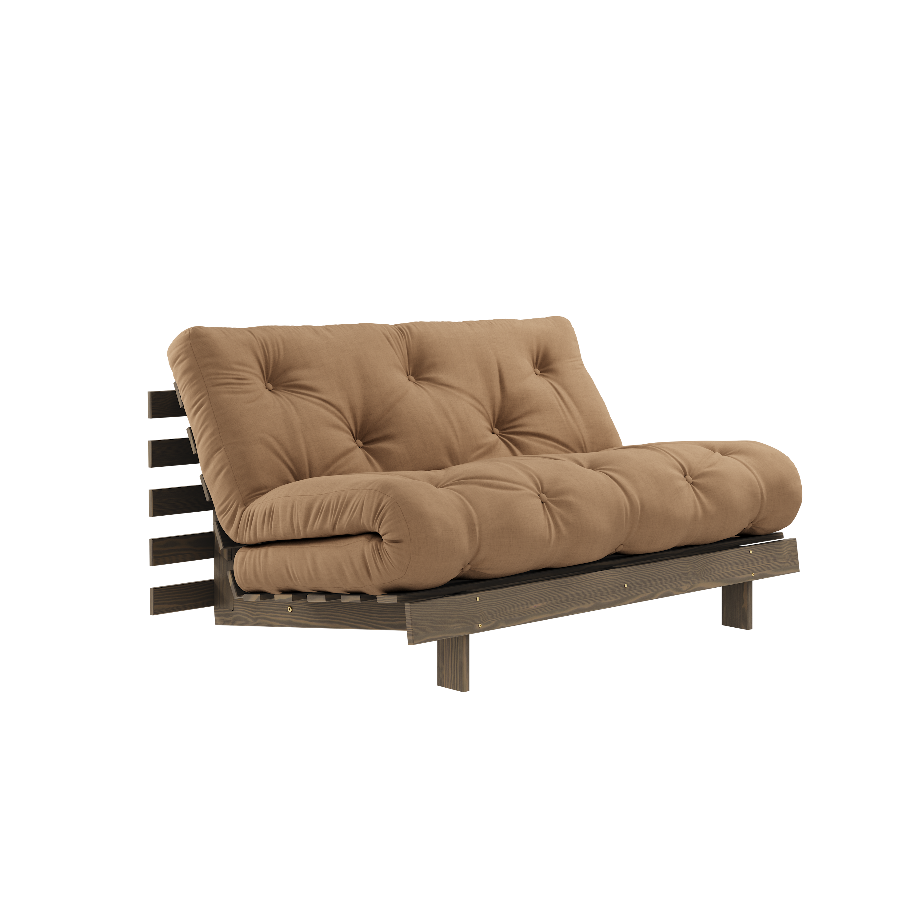 ROOTS CAROB BROWN 140 X 200 AVEC MATELAS ROOTS MOCCA