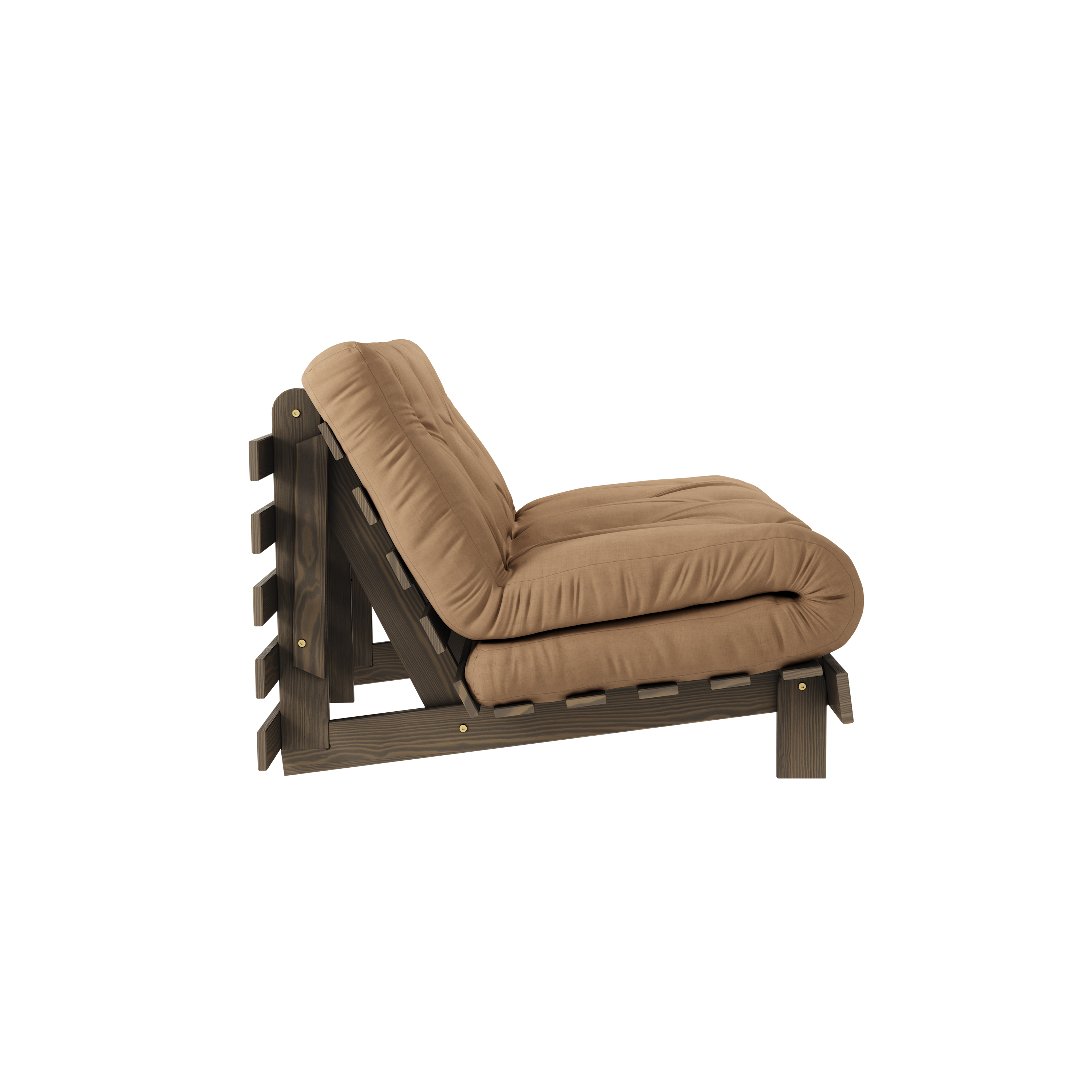 ROOTS CAROB BROWN 140 X 200 AVEC MATELAS ROOTS MOCCA