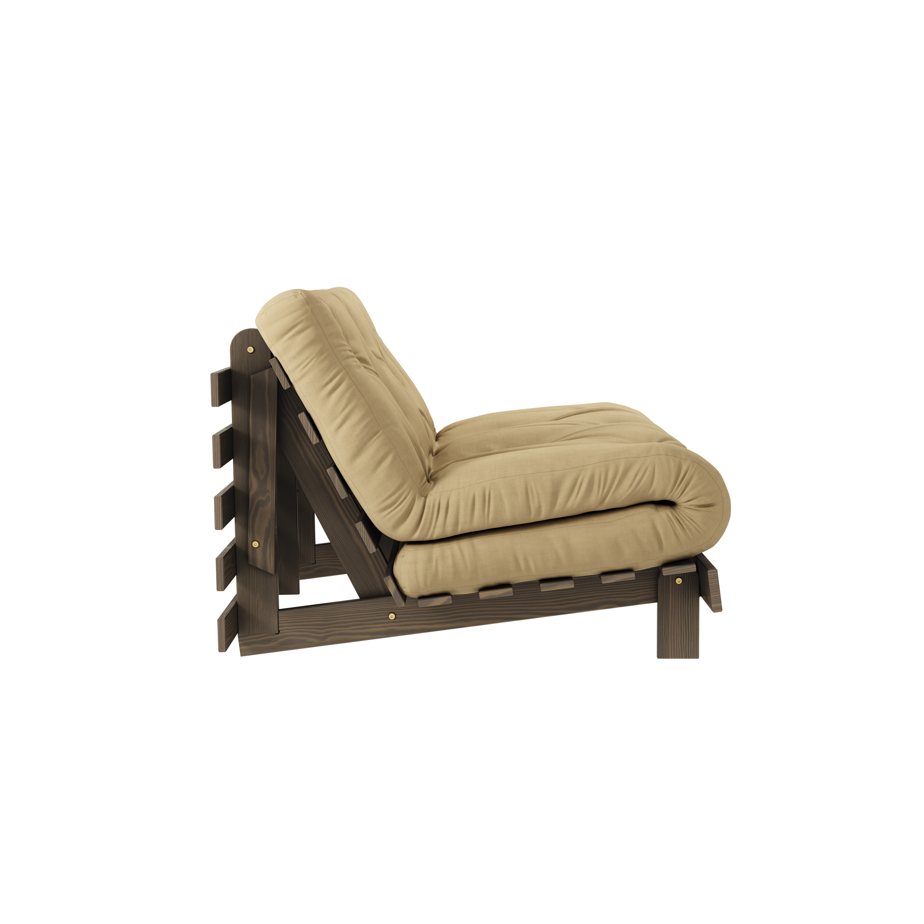 ROOTS CAROB BROWN 140 X 200 W. ROOTS MATTRESS WHEAT BEIGE