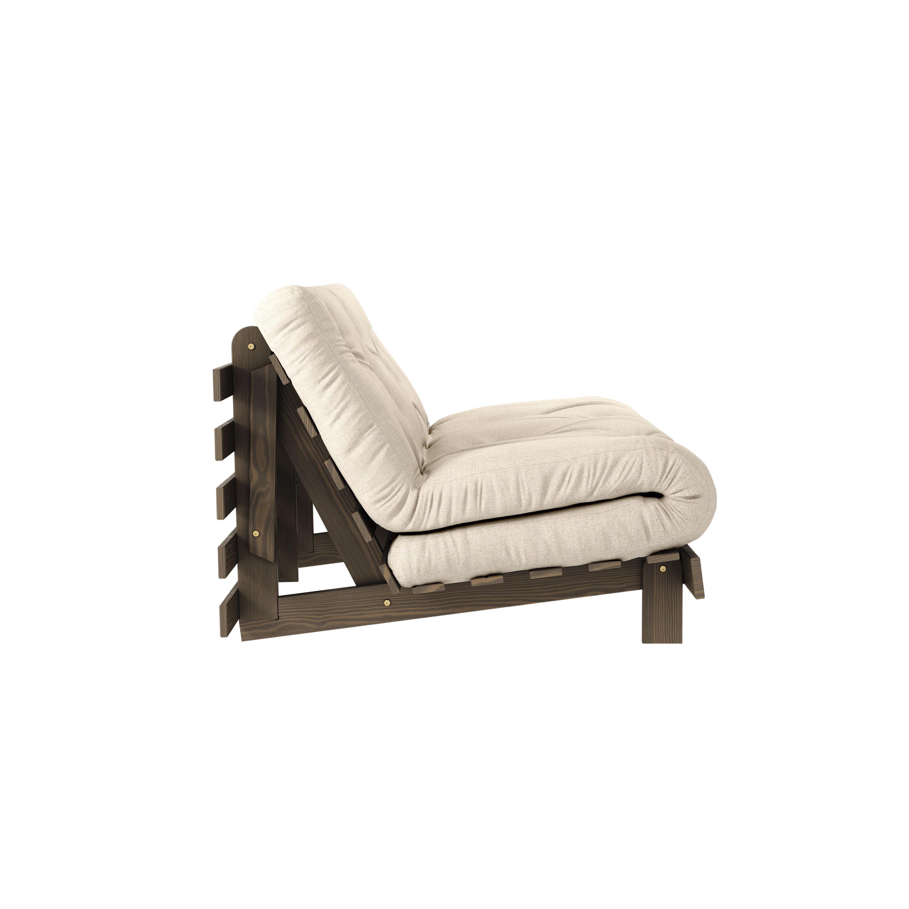 ROOTS BRUN CAROUBE 140 X 200 W. LINGE DE LIT ROOTS