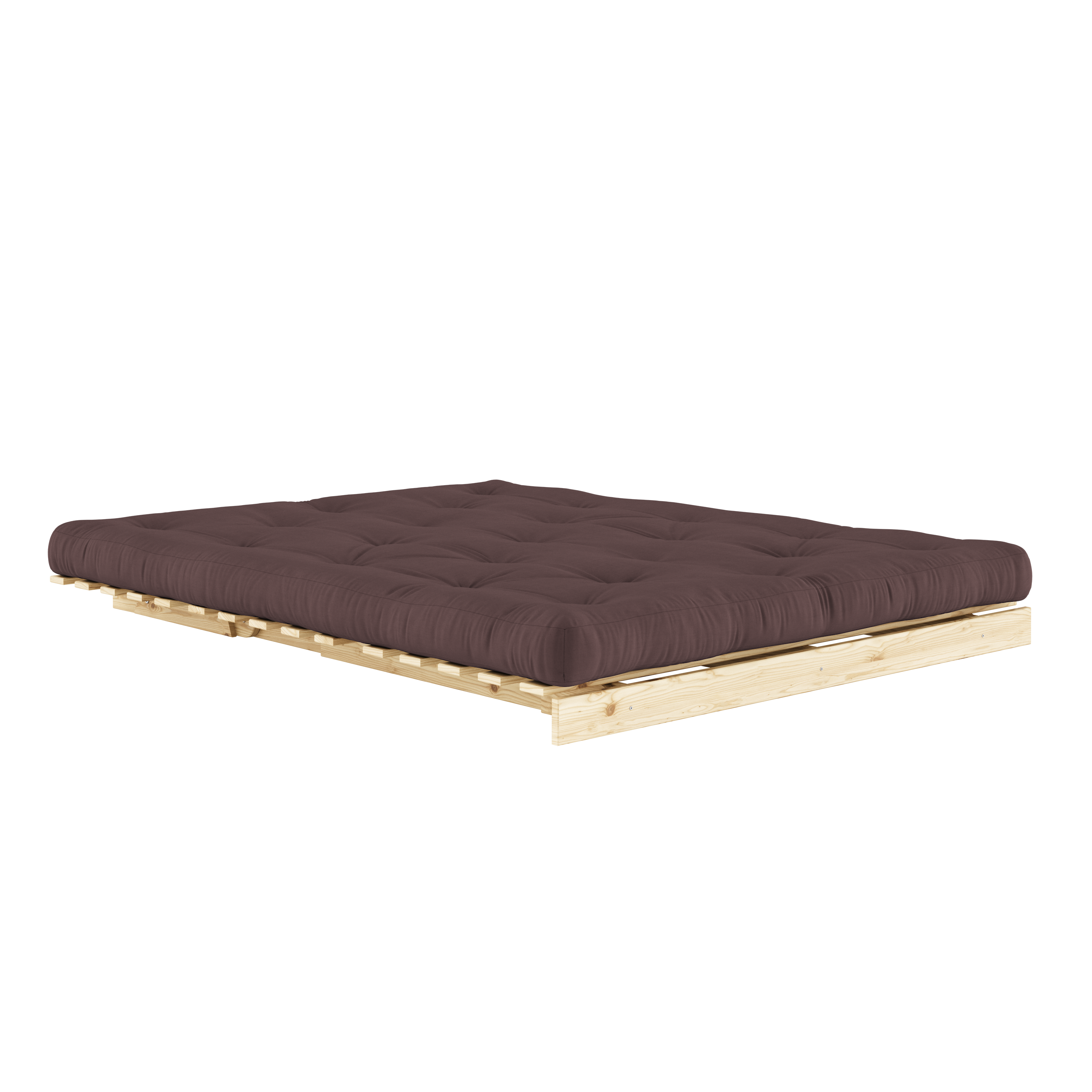 MATELAS ROOTS RAW 160 X 200 AVEC SOMMIER ROOTS MARRON