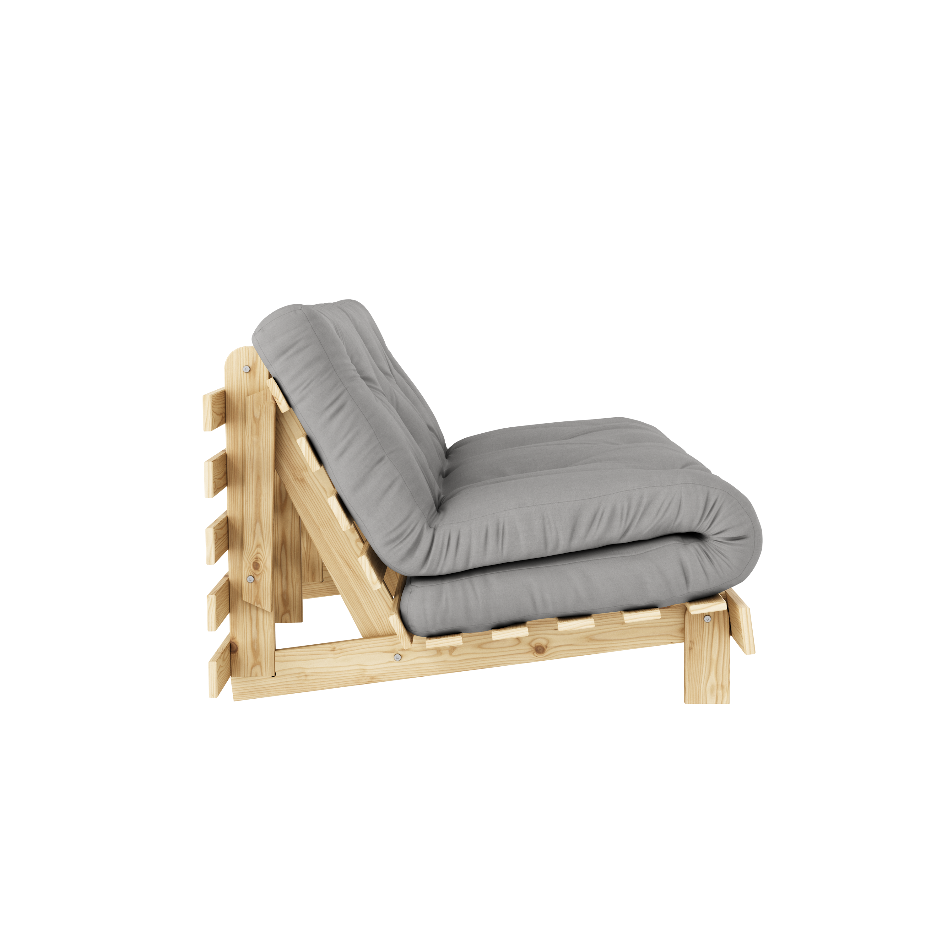 MATELAS ROOTS BRUT 160 X 200 AVEC MATELAS ROOTS GRIS