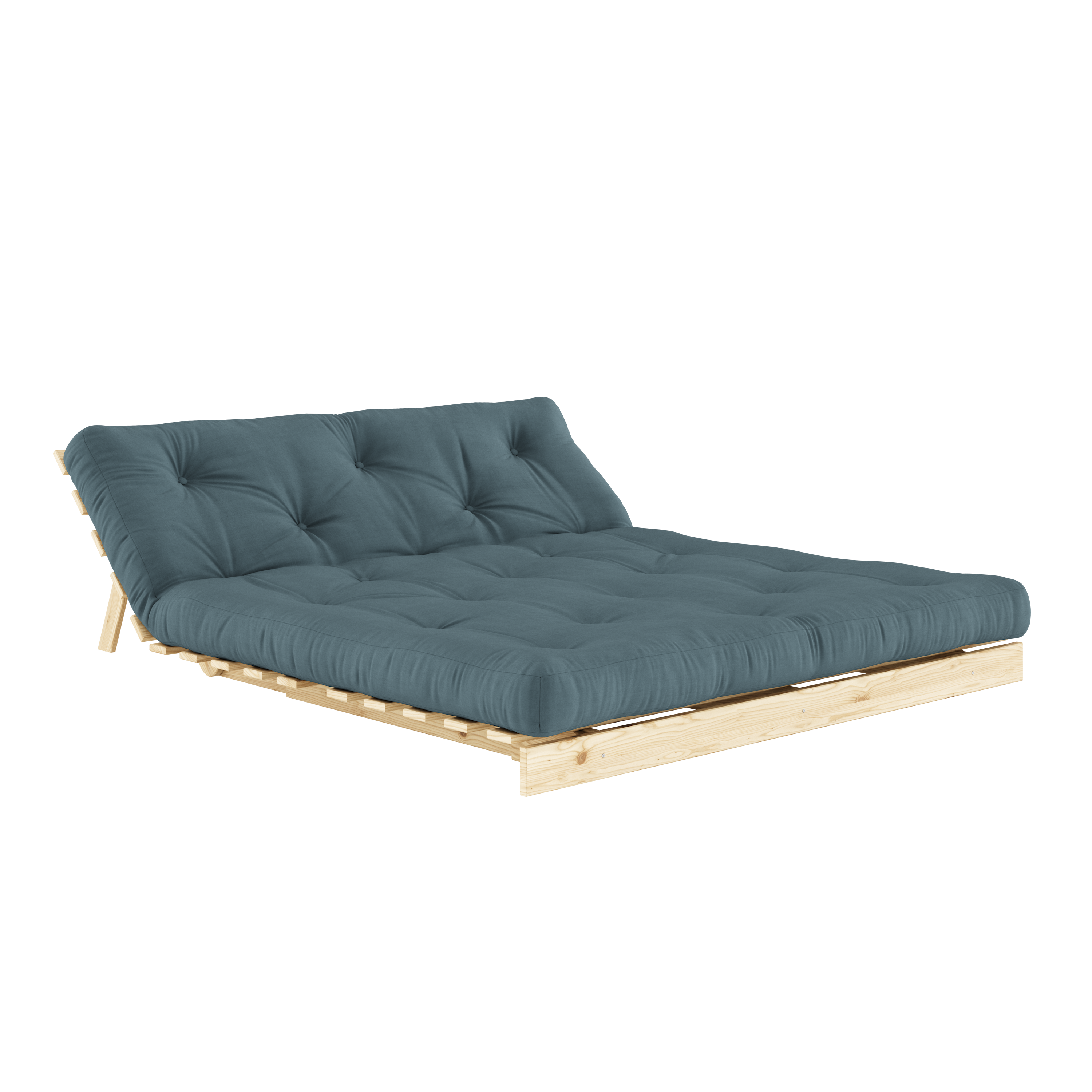 ROOTS RAW 160 X 200 W. ROOTS MATTRESS PETROL BLUE