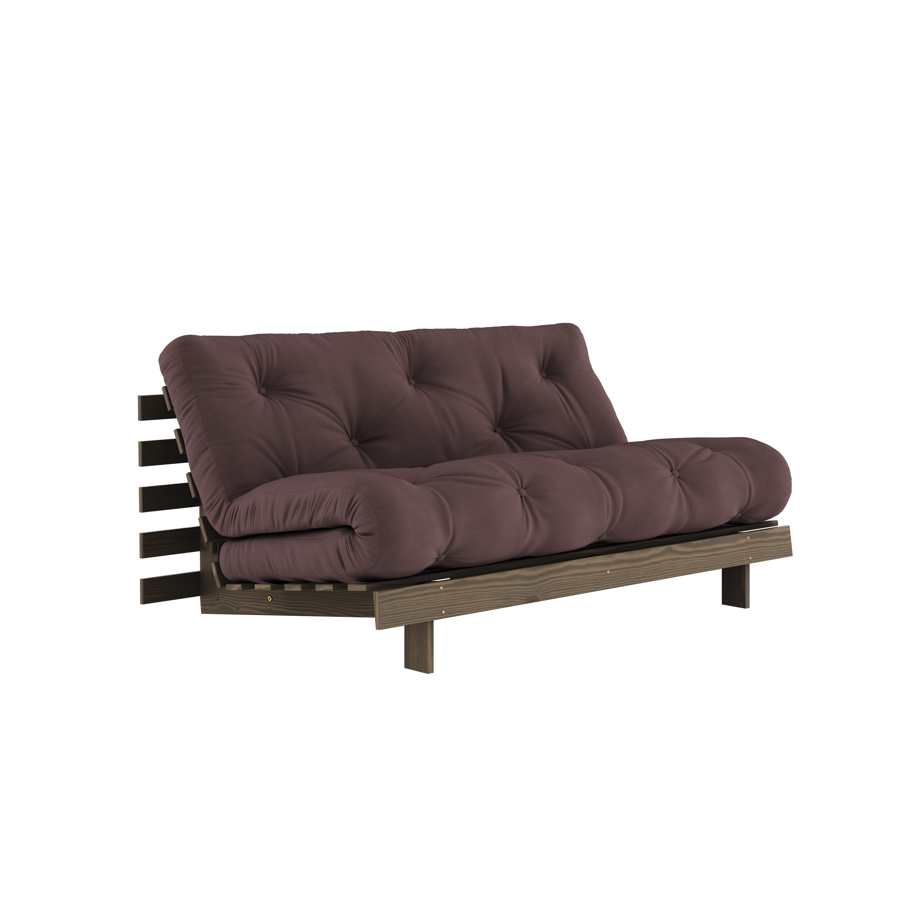 ROOTS CAROB BROWN 160 X 200 AVEC MATELAS ROOTS MARRON