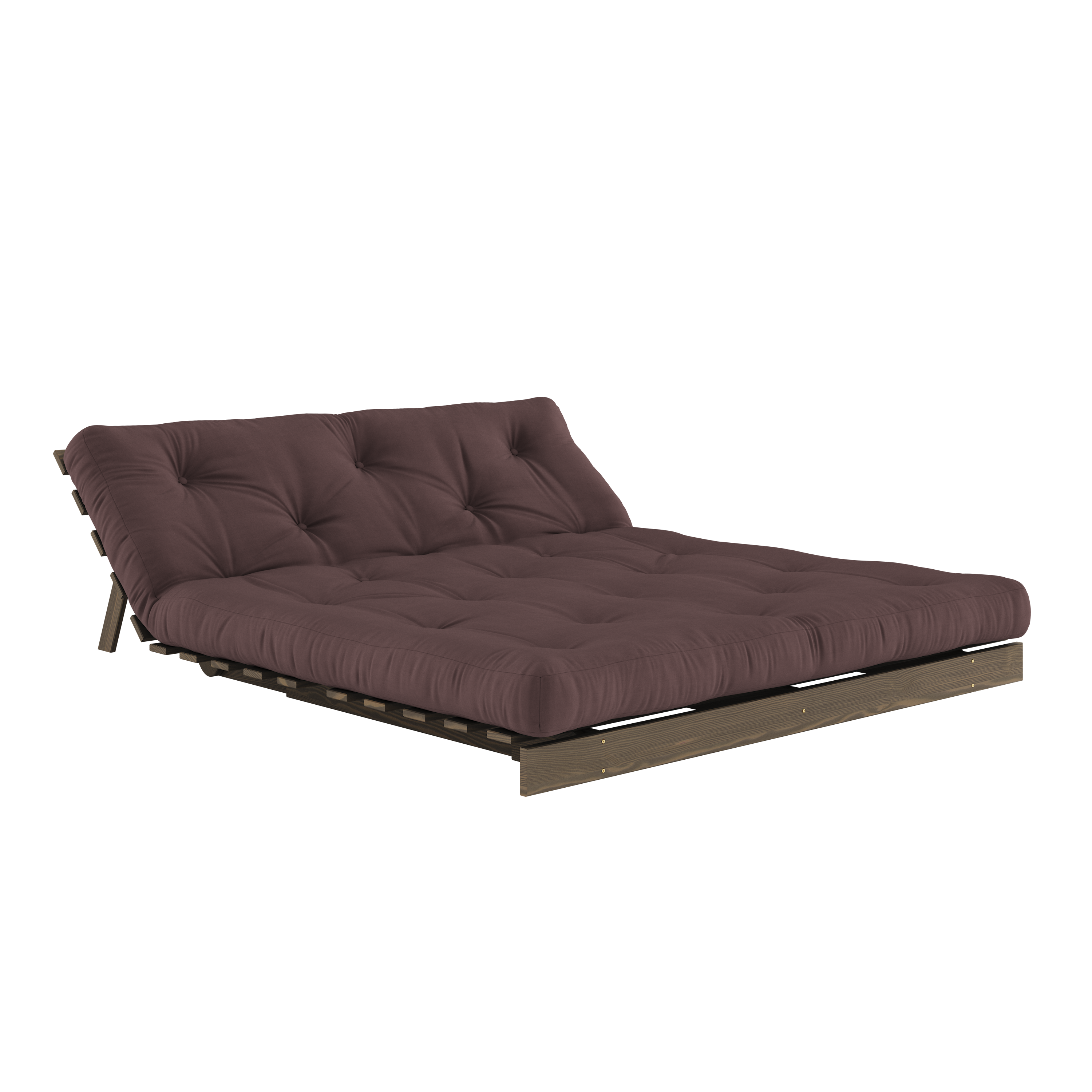 ROOTS CAROB BROWN 160 X 200 AVEC MATELAS ROOTS MARRON