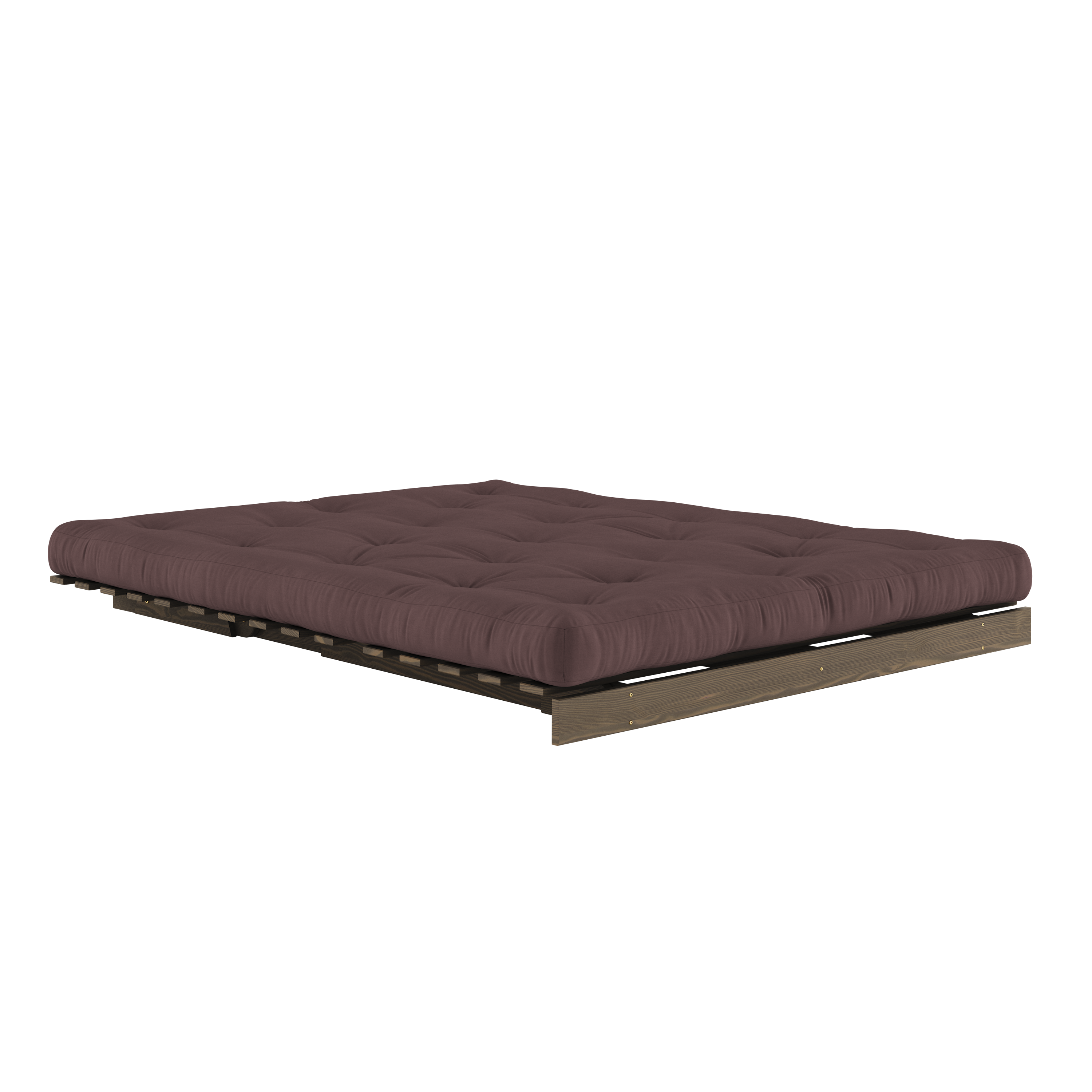 ROOTS CAROB BROWN 160 X 200 AVEC MATELAS ROOTS MARRON