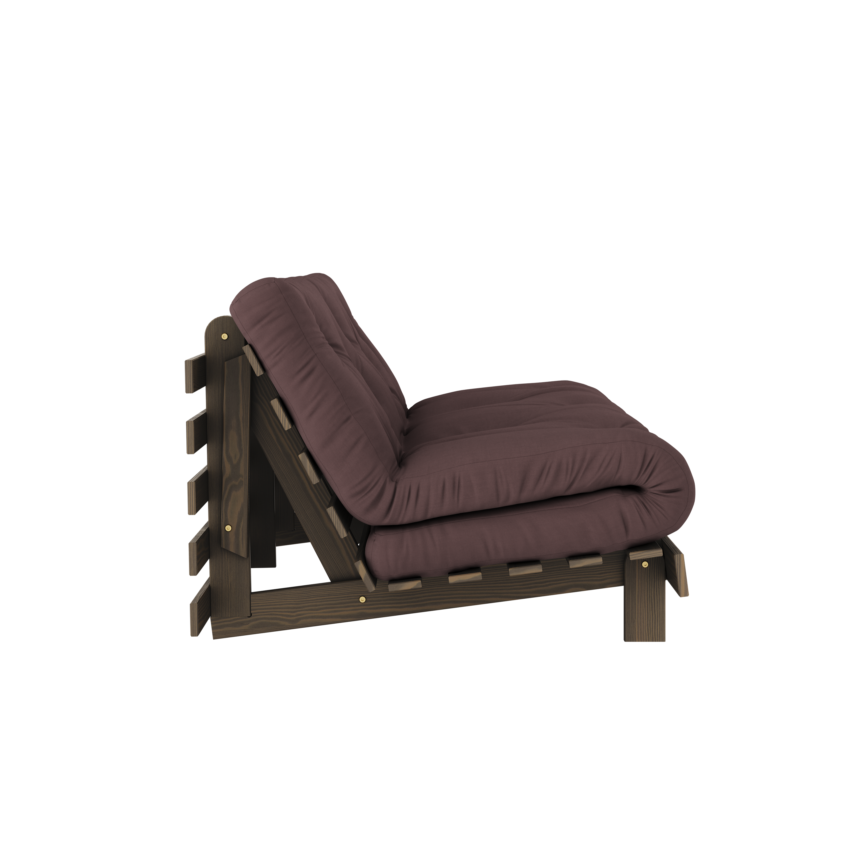 ROOTS CAROB BROWN 160 X 200 AVEC MATELAS ROOTS MARRON