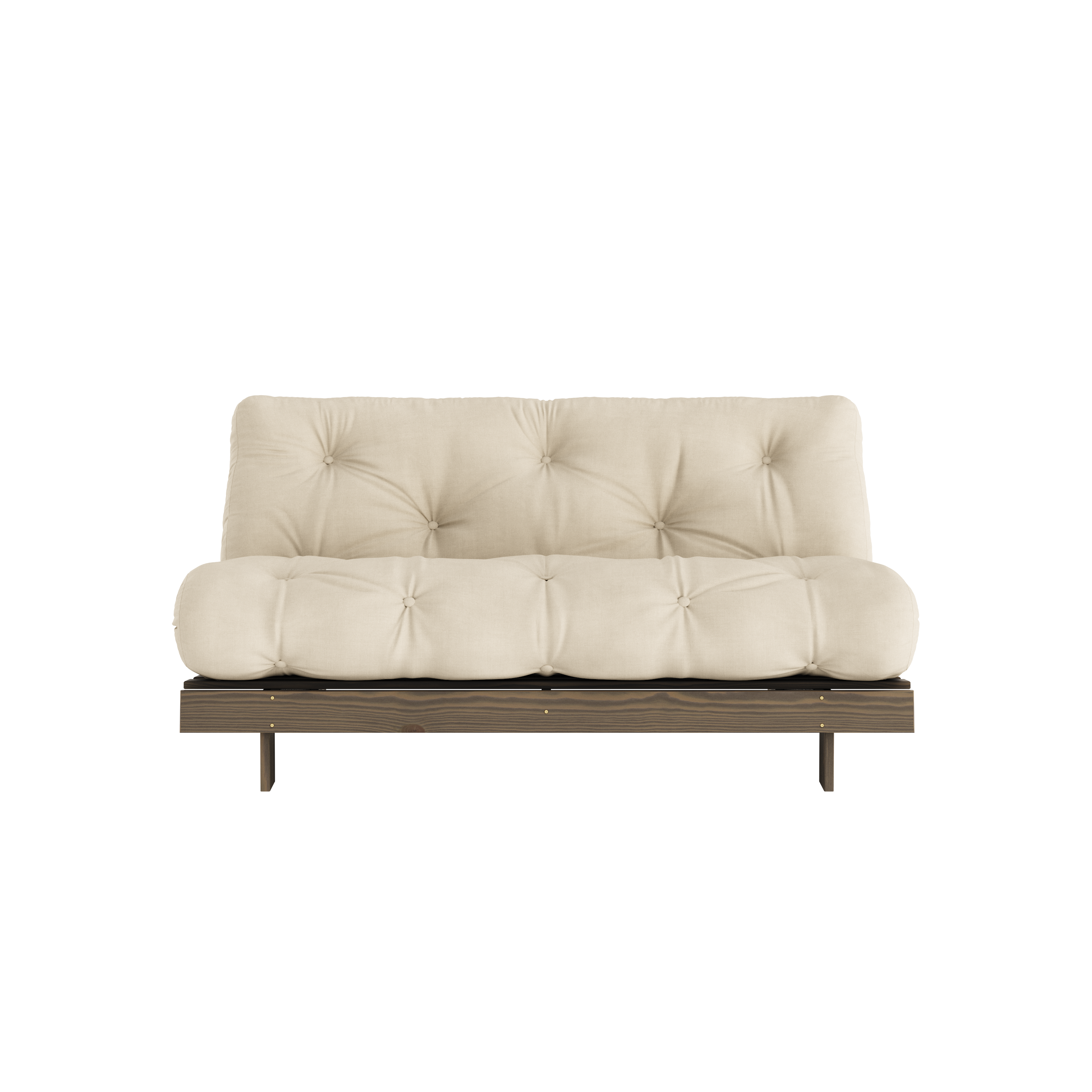 ROOTS CAROB BRUN 160 X 200 AVEC MATELAS ROOTS BEIGE
