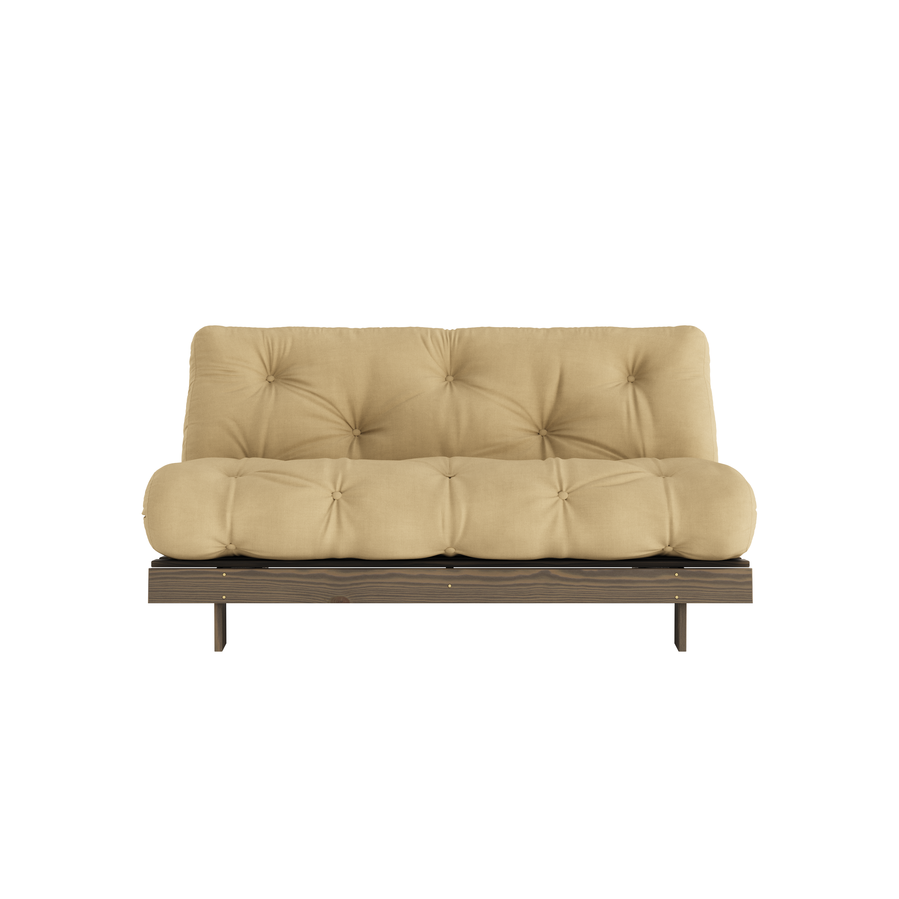ROOTS CAROB BROWN 160 X 200 W. ROOTS MATTRESS WHEAT BEIGE