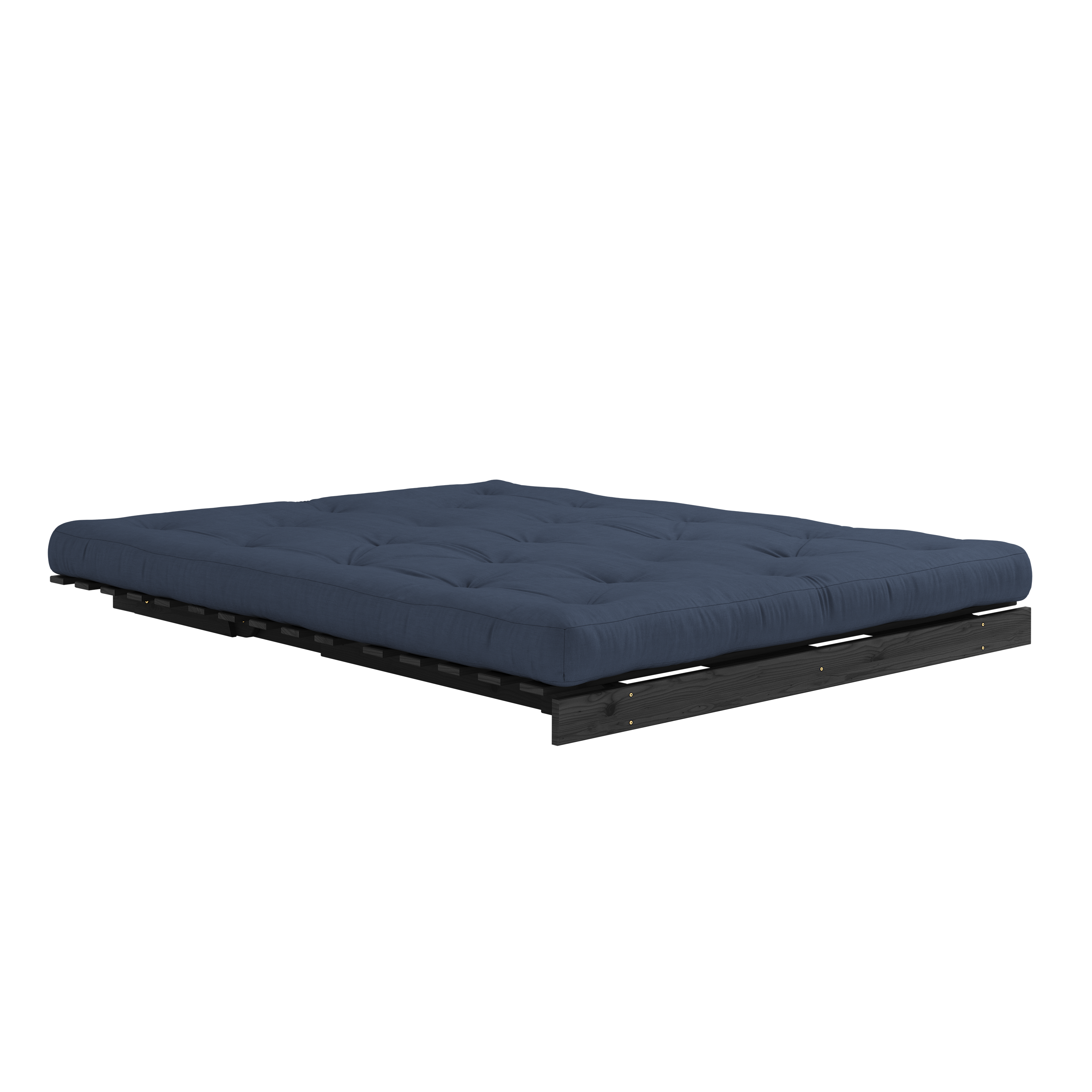 ROOTS BLACK NIGHT LACQUERED 160 X 200 W. ROOTS MATTRESS NAVY