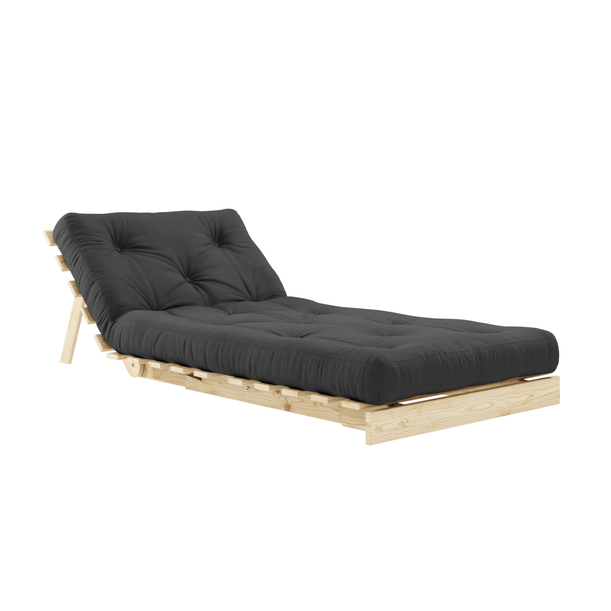 ROOTS RAW 90 X 200 W. ROOTS MATTRESS DARK GREY