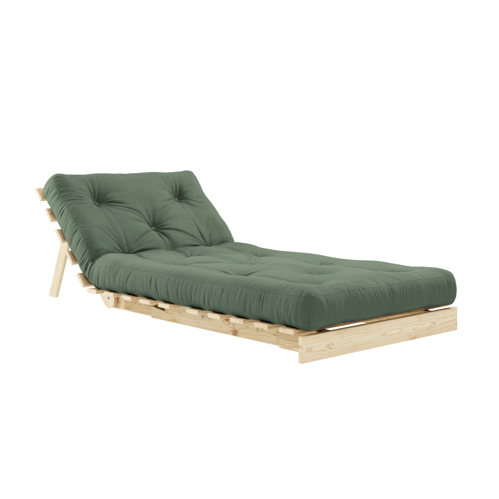 ROOTS RAW 90 X 200 W. ROOTS MATTRESS OLIVE GREEN