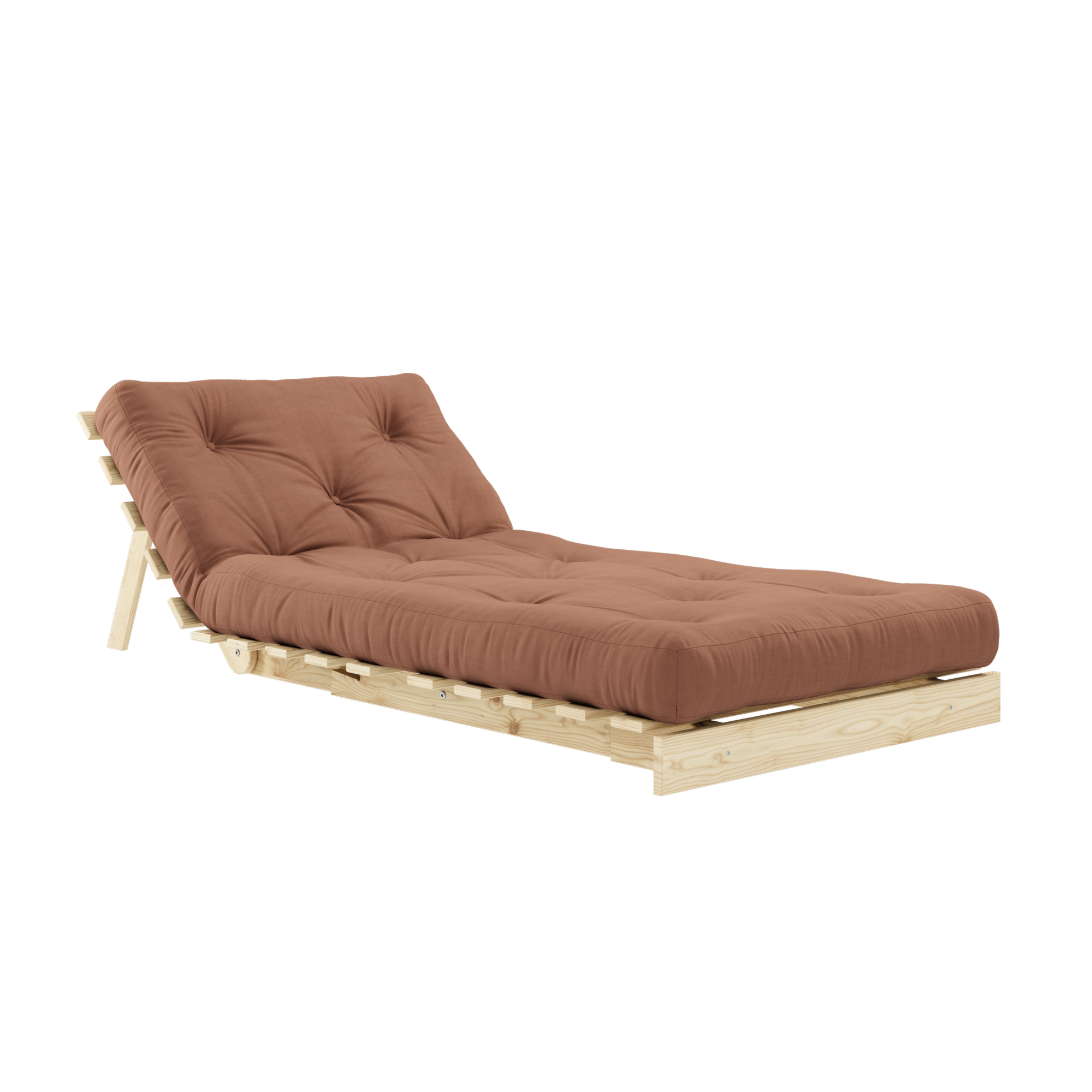 ROOTS RAW 90 X 200 W. ROOTS MATTRESS CLAY BROWN