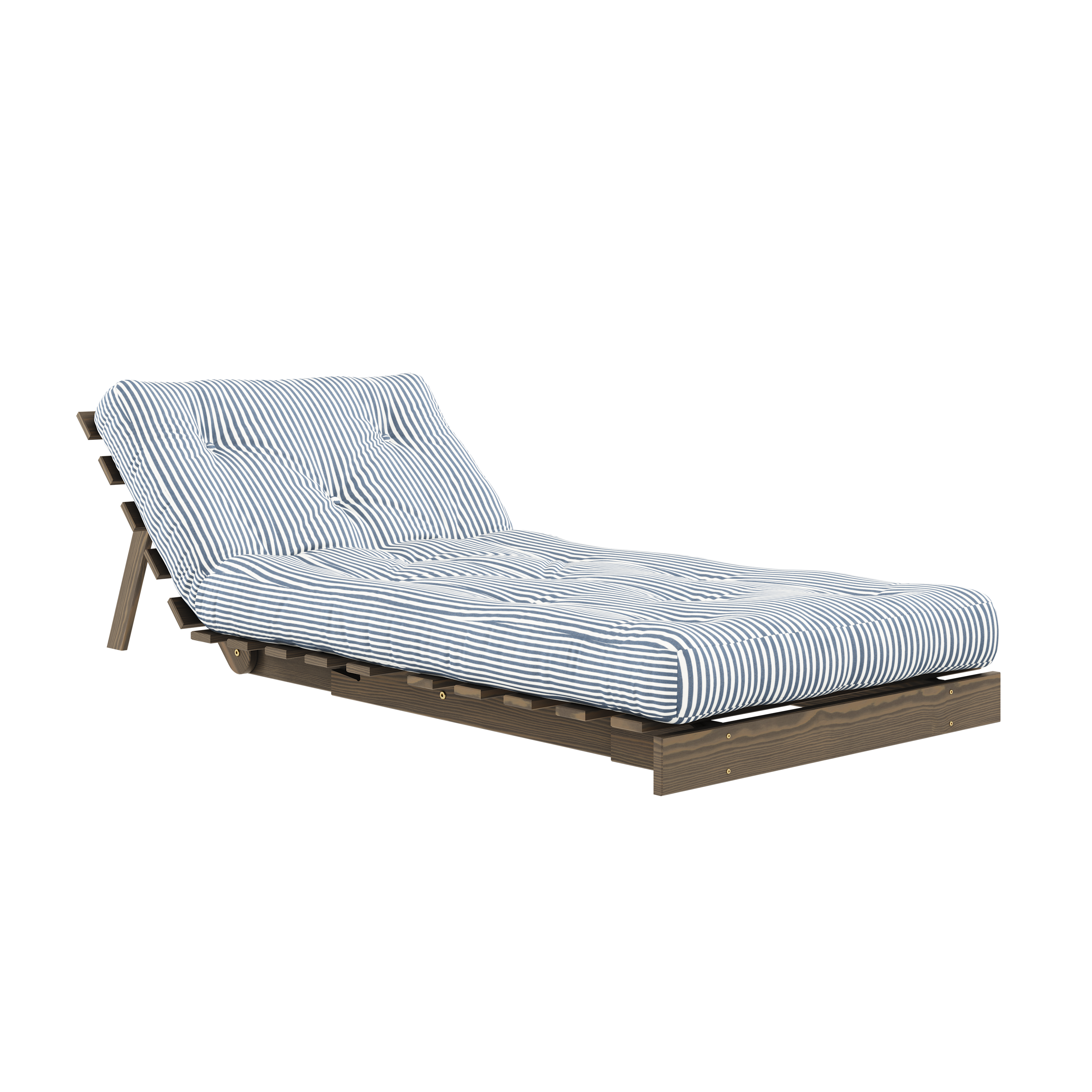 ROOTS CAROB BROWN 90 X 200 W. ROOTS MATTRESS BEACH BLUE