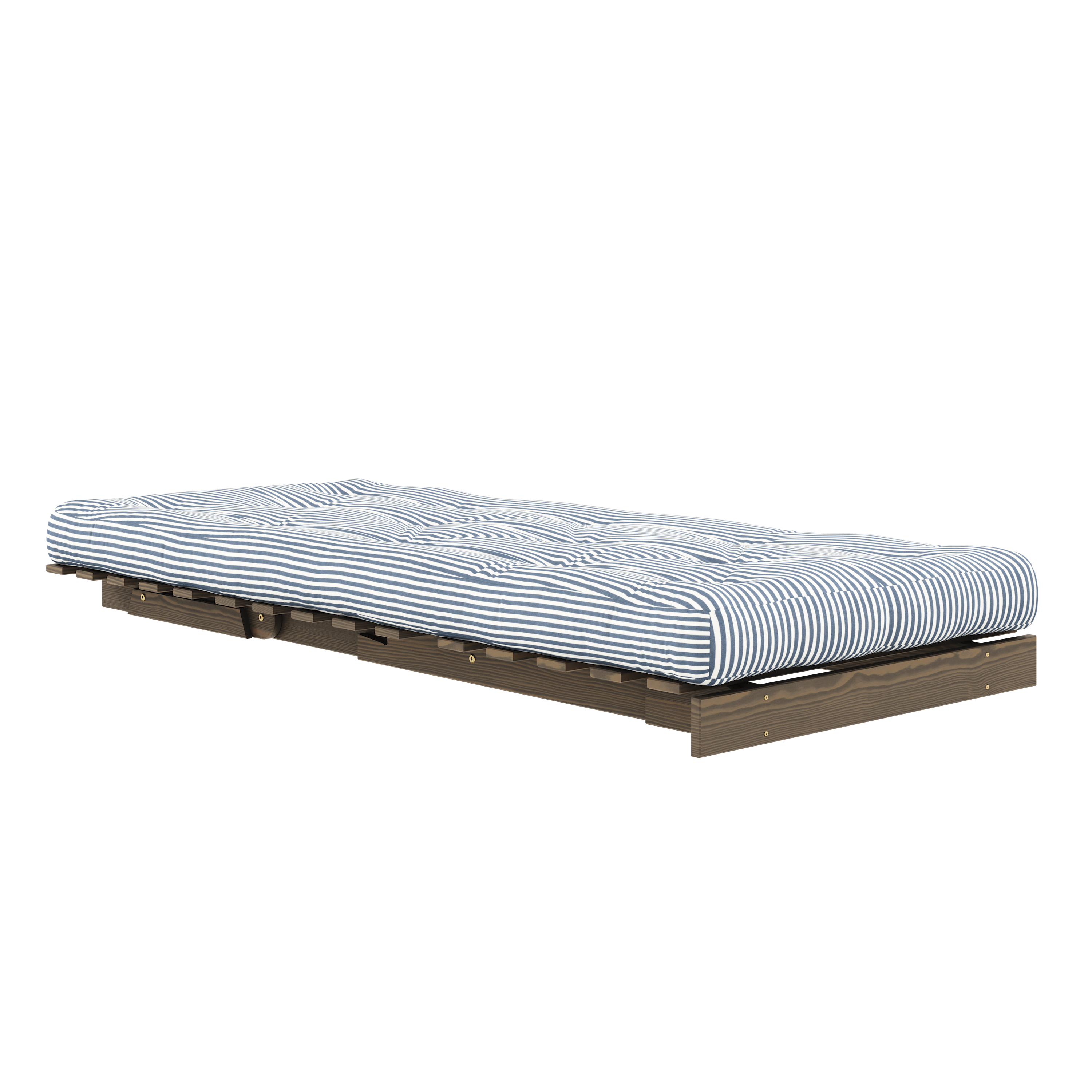 ROOTS CAROB BROWN 90 X 200 W. ROOTS MATTRESS BEACH BLUE