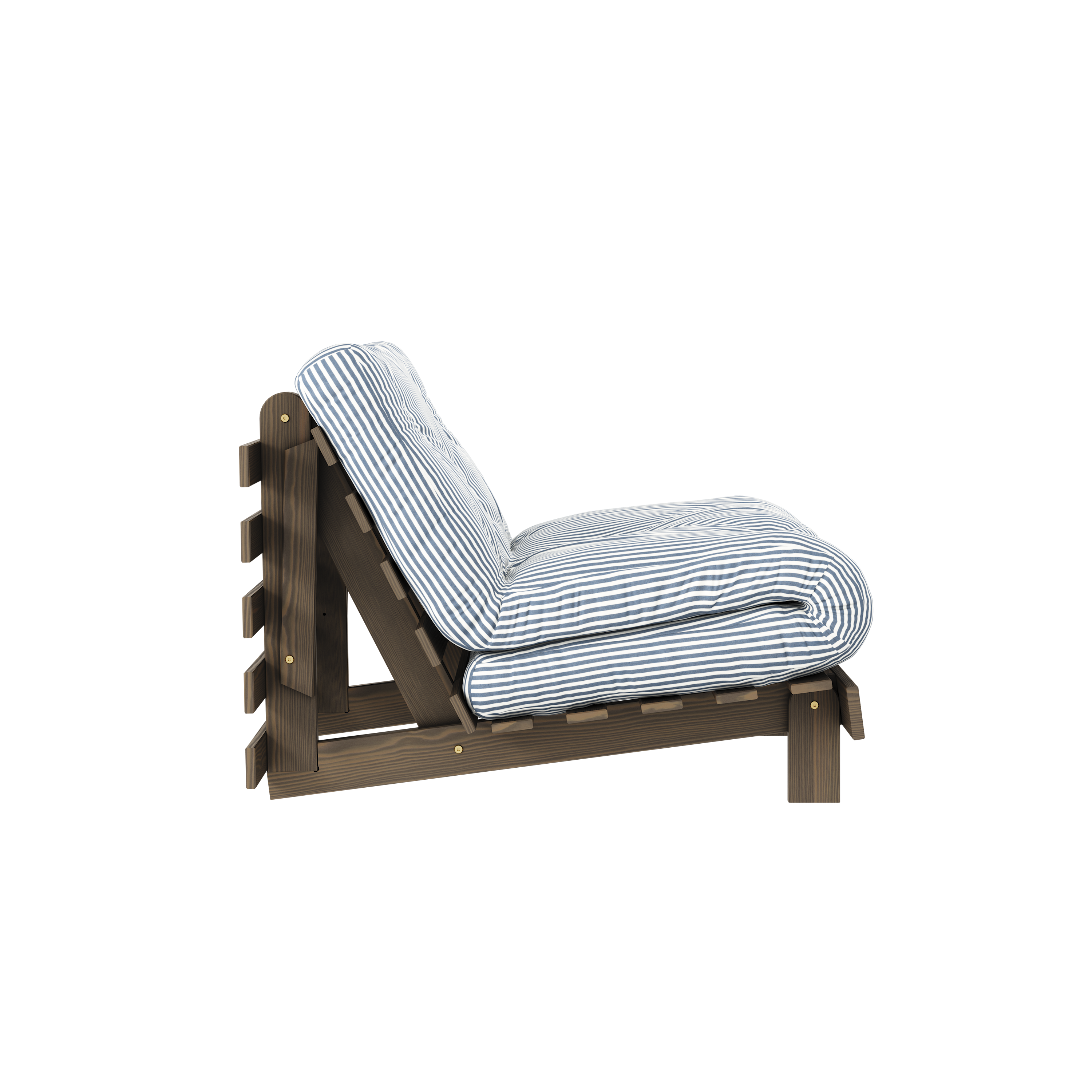 ROOTS CAROB BROWN 90 X 200 W. ROOTS MATTRESS BEACH BLUE