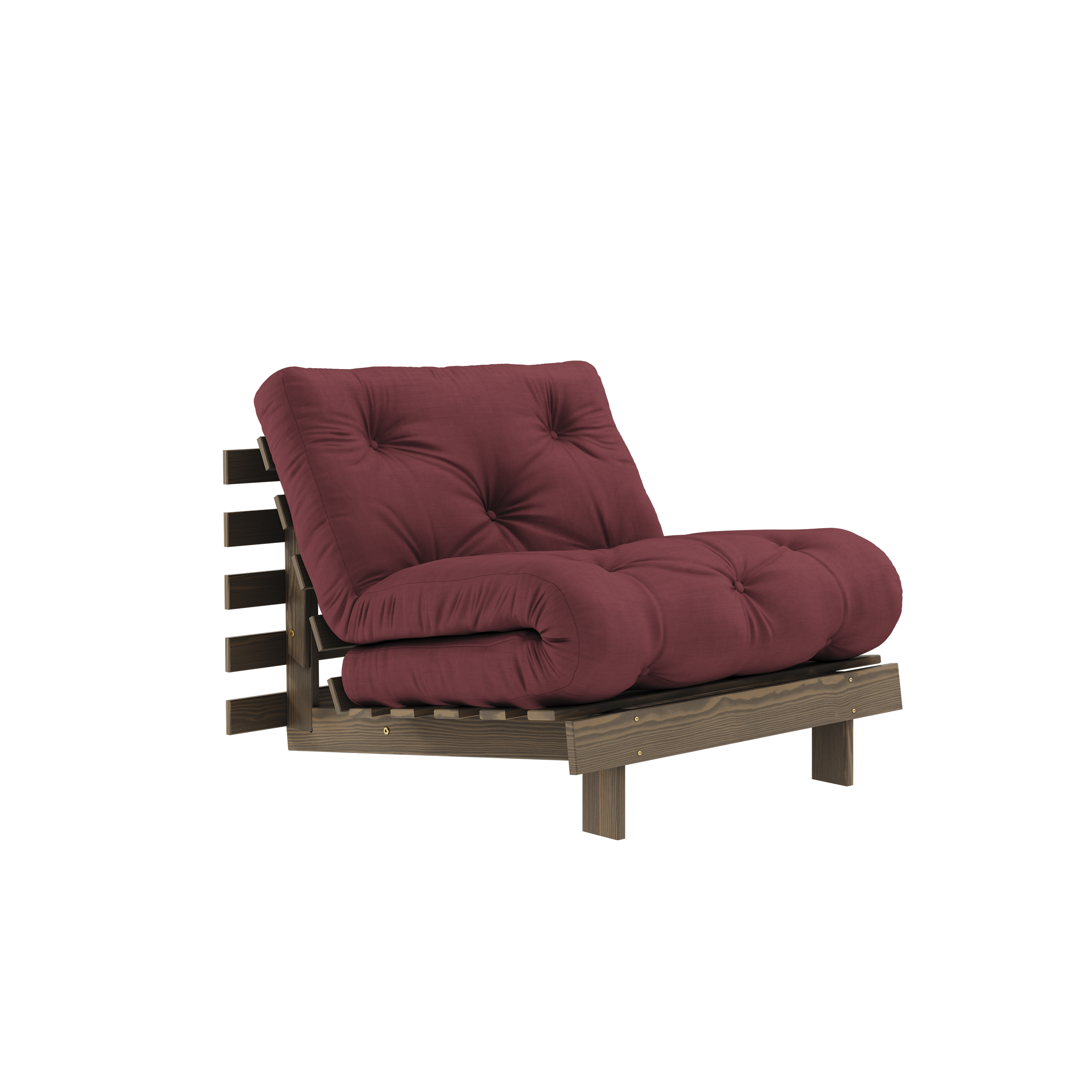 ROOTS CAROB BROWN 90 X 200 W. ROOTS MATTRESS BORDEAUX