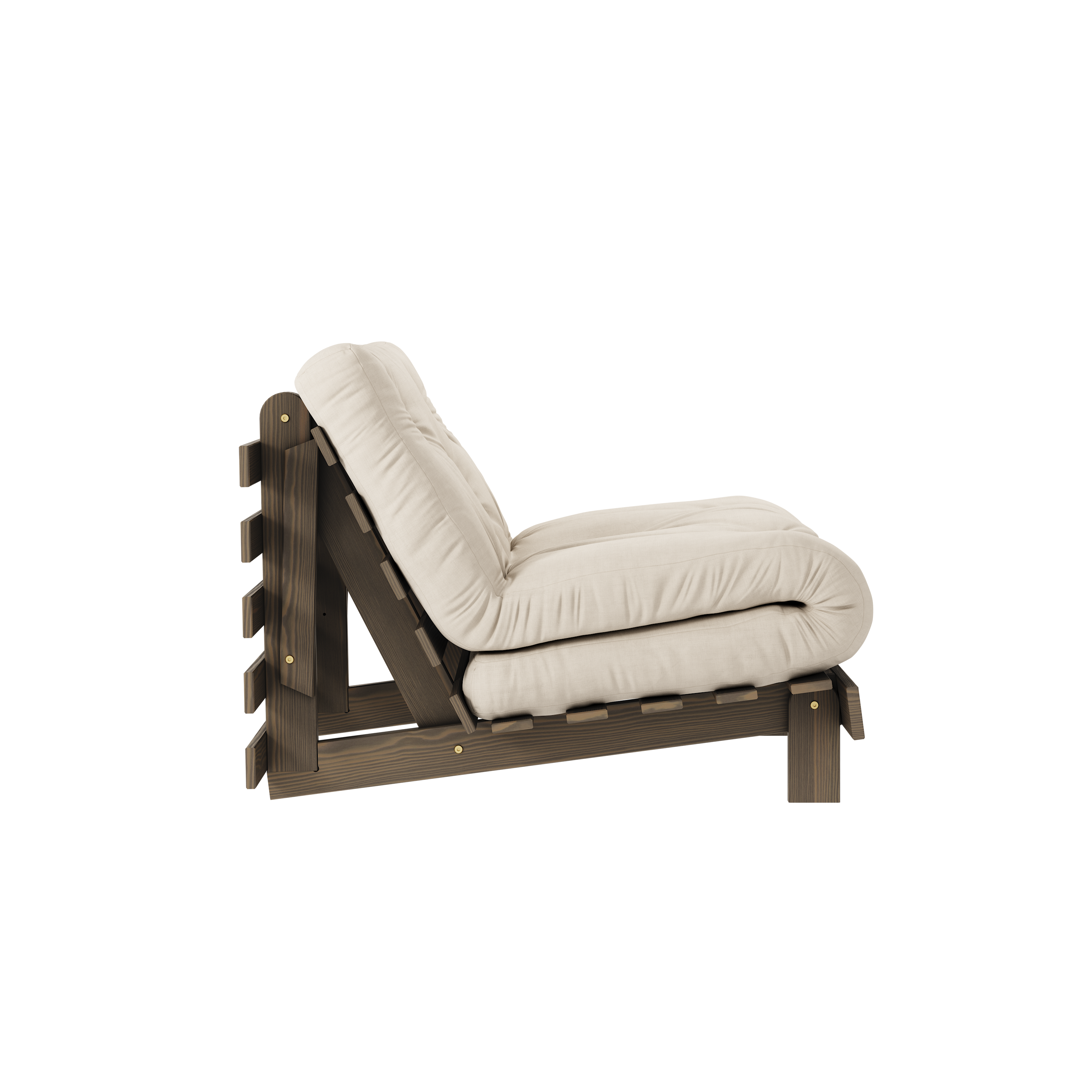 ROOTS CAROB BROWN 90 X 200 W. ROOTS MATTRESS BEIGE