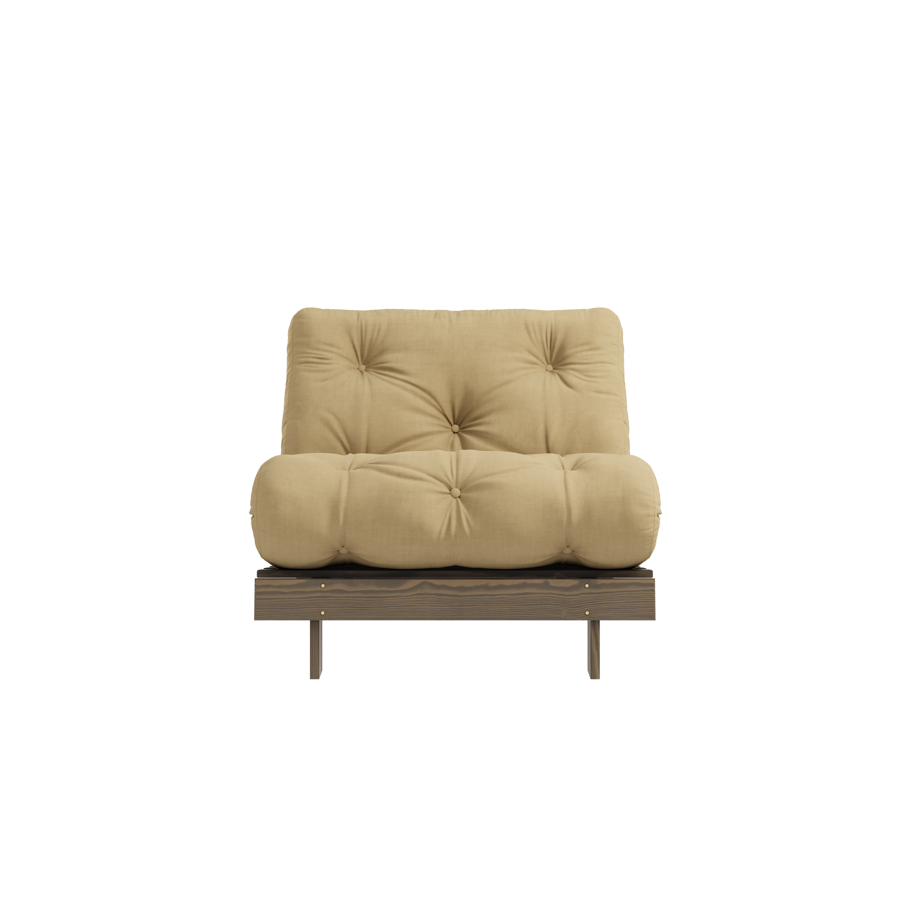 ROOTS CAROB BROWN 90 X 200 W. ROOTS MATTRESS WHEAT BEIGE