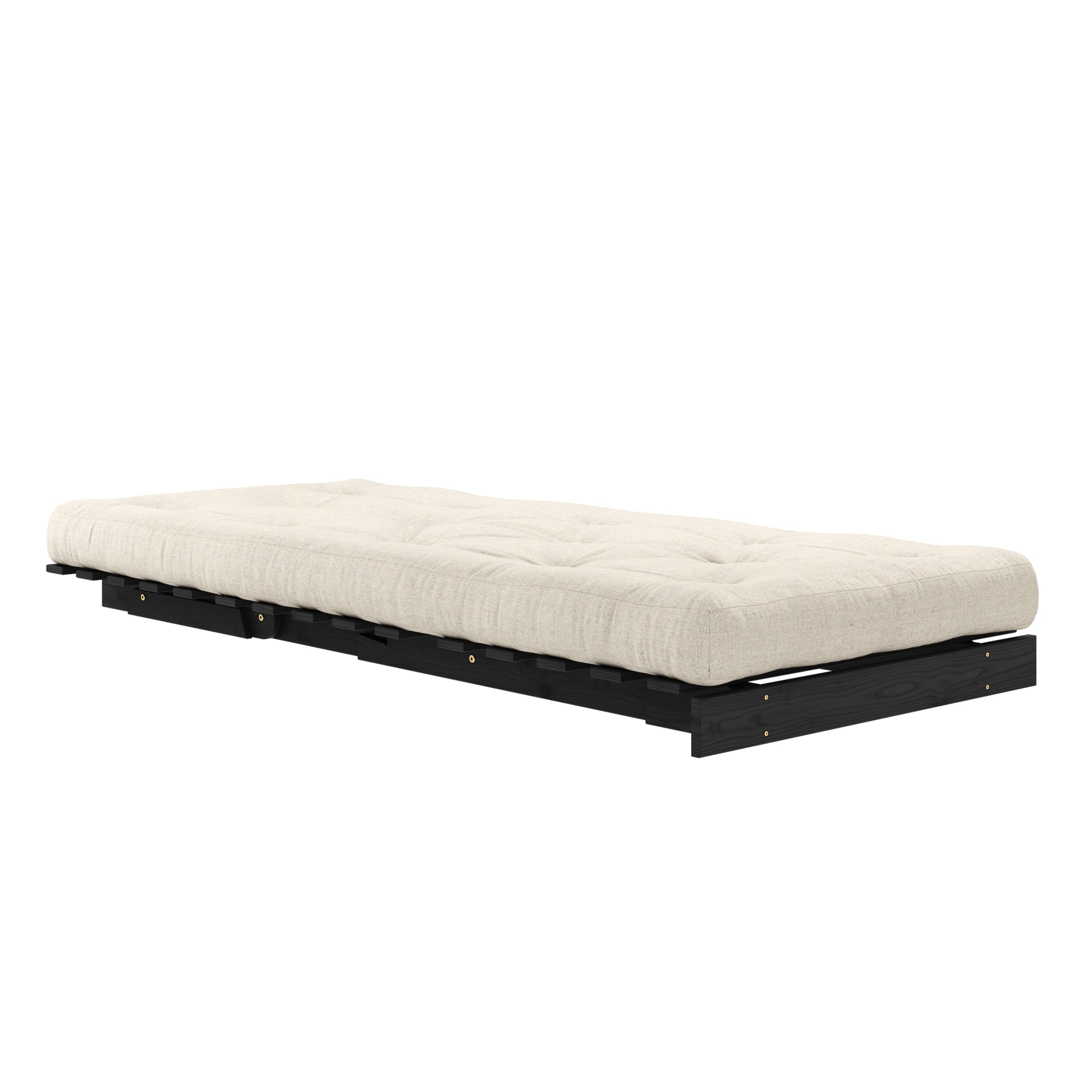 ROOTS BLACK NIGHT LACQUERED 90 X 200 W. ROOTS MATTRESS LINEN