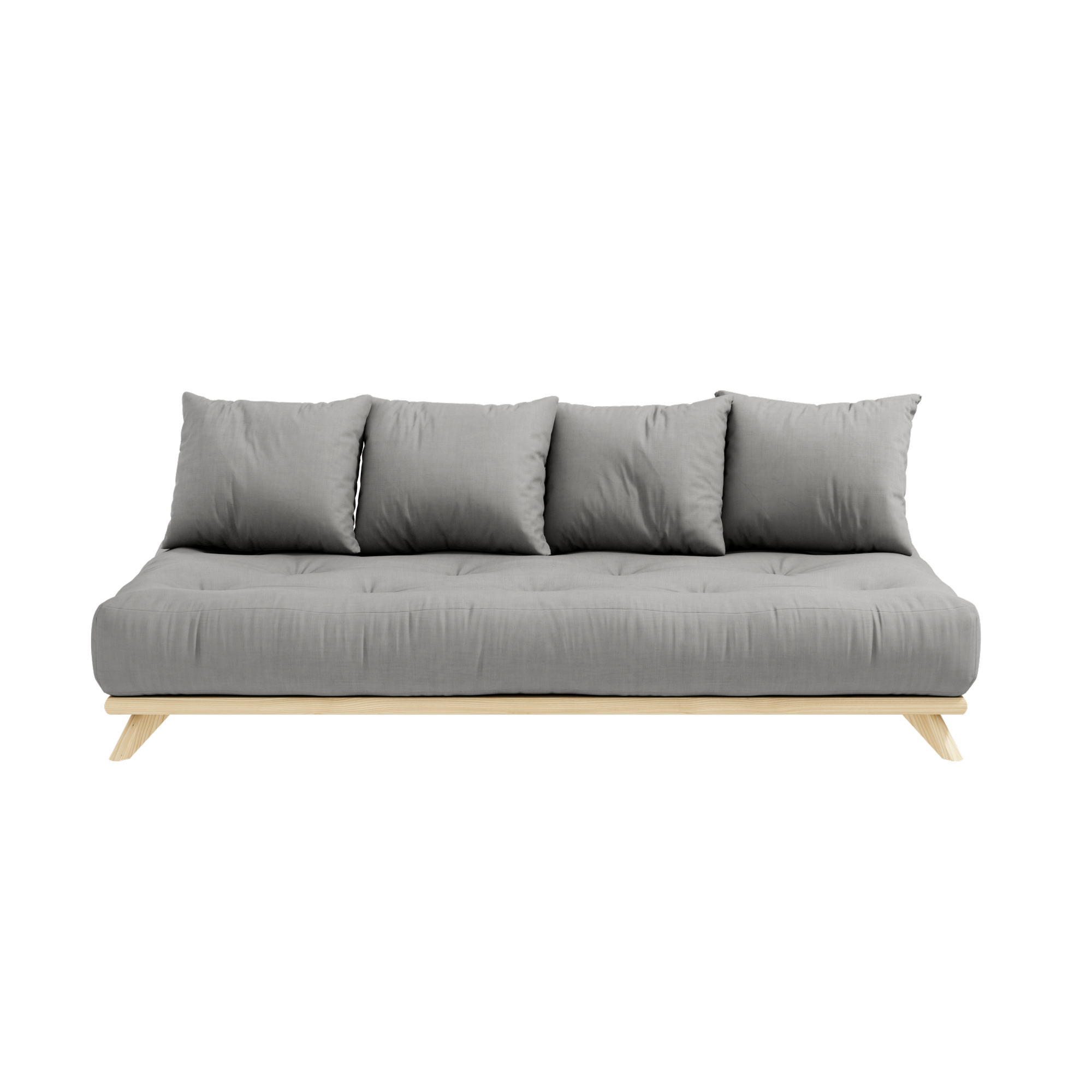 SENZA DAYBED CLAQUÉE TRANSPARENT AVEC ENSEMBLE MATELAS SENZA DAYBED GRIS