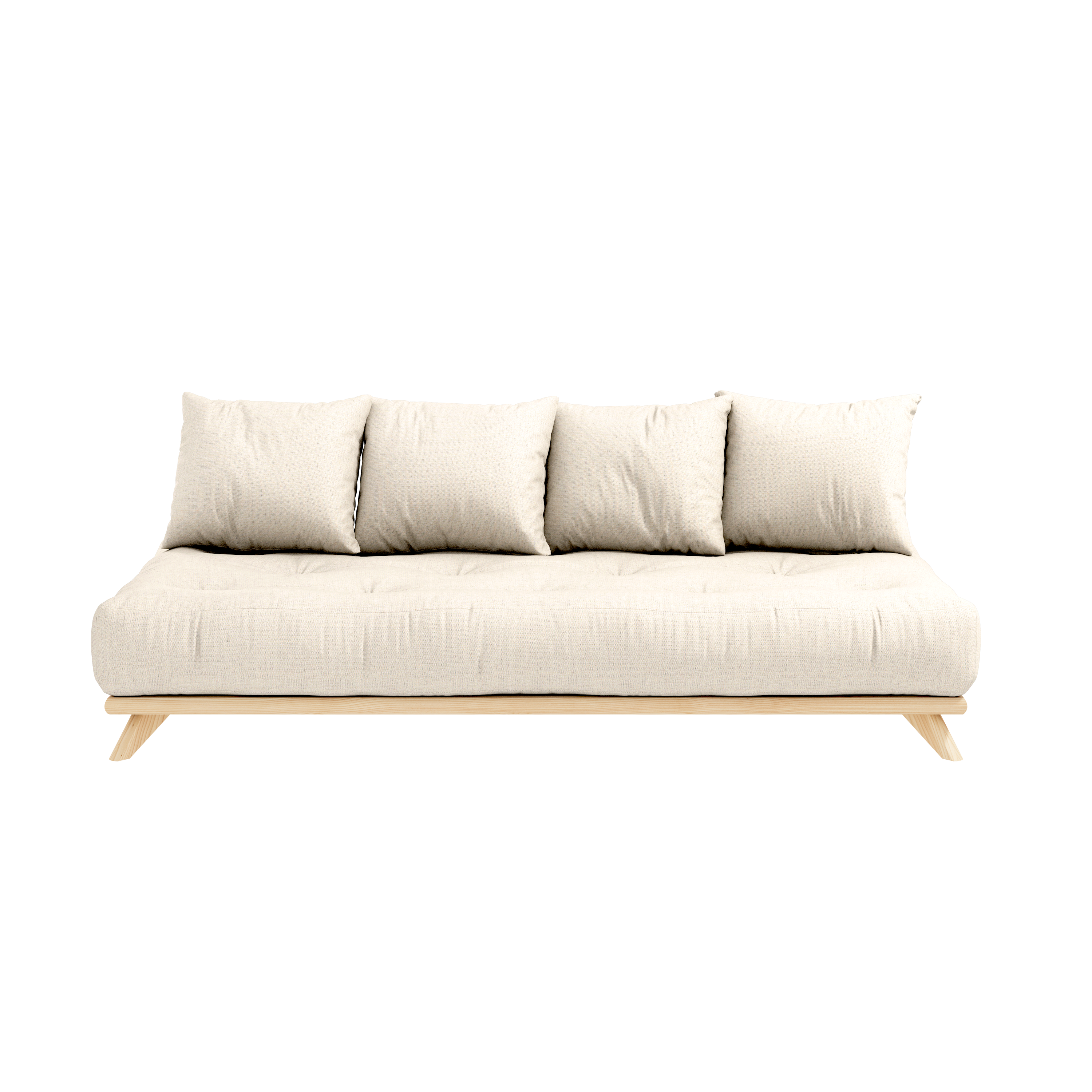 SENZA DAYBED CLEAR LAQUERED W. ENSEMBLE MATELAS BANQUETTE SENZA LIN