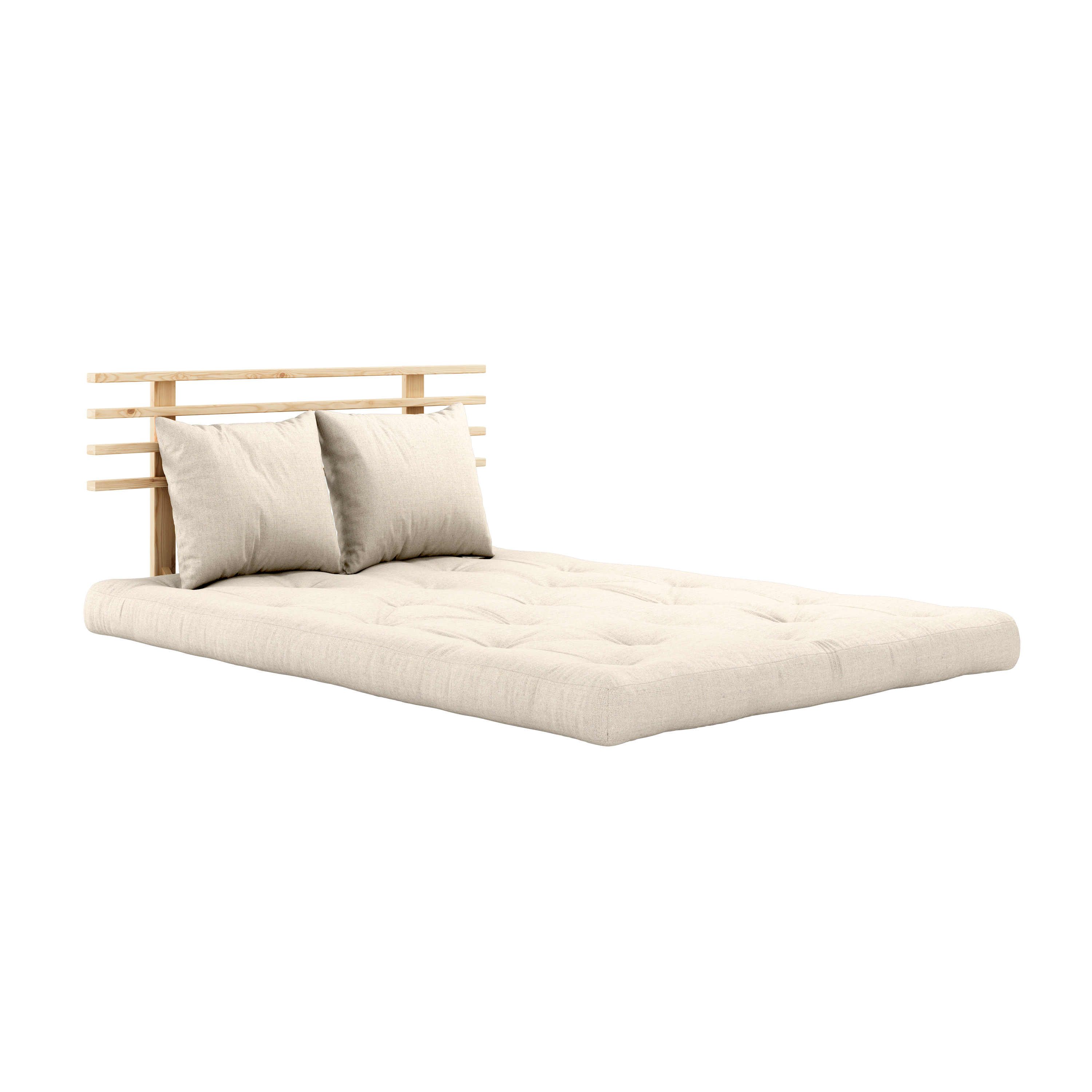 SHIN SANO CLEAR LACQUERED W. SHIN SANO MATTRESS SET LINEN