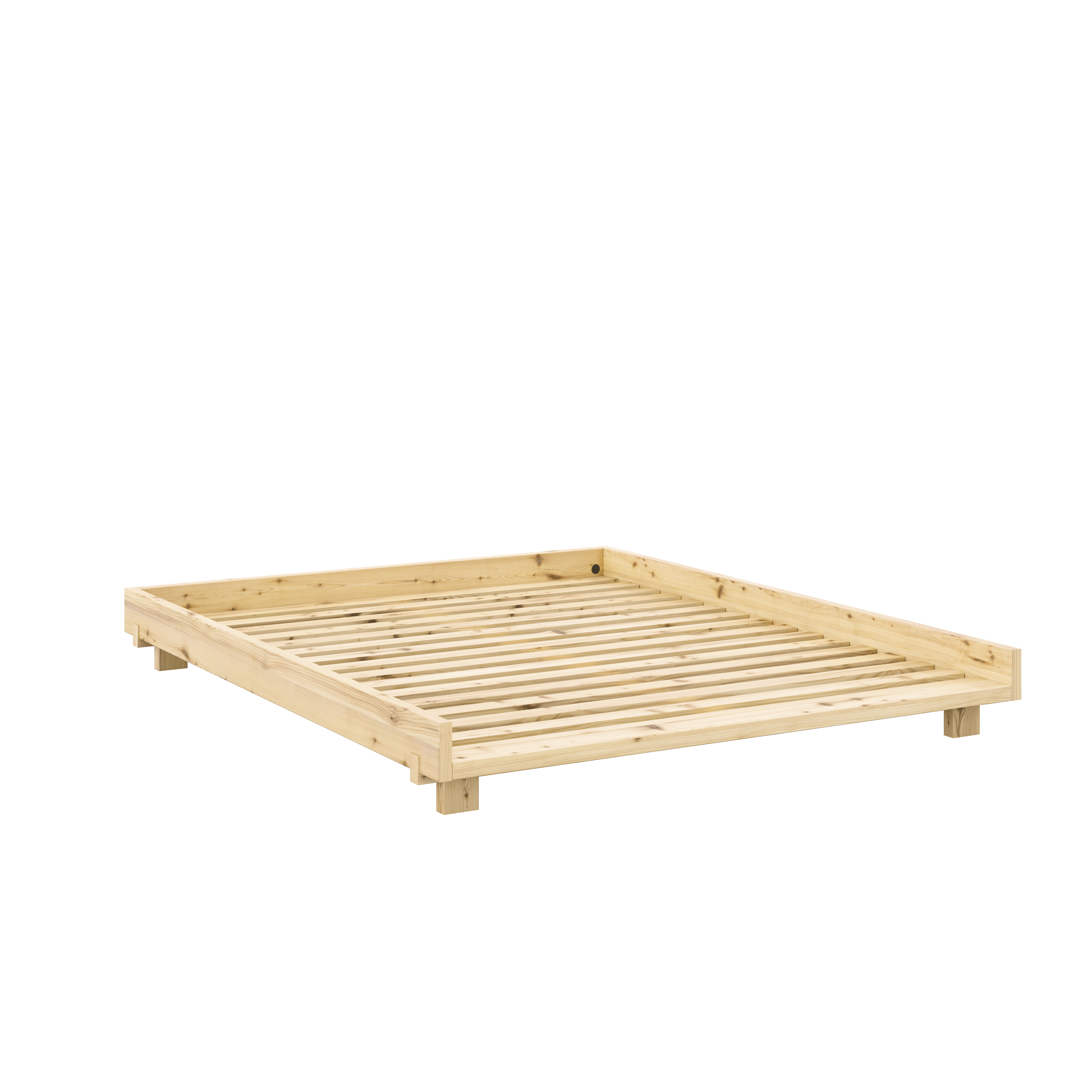 SOCIAL BED CLEAR LACQUERED 160 X 200