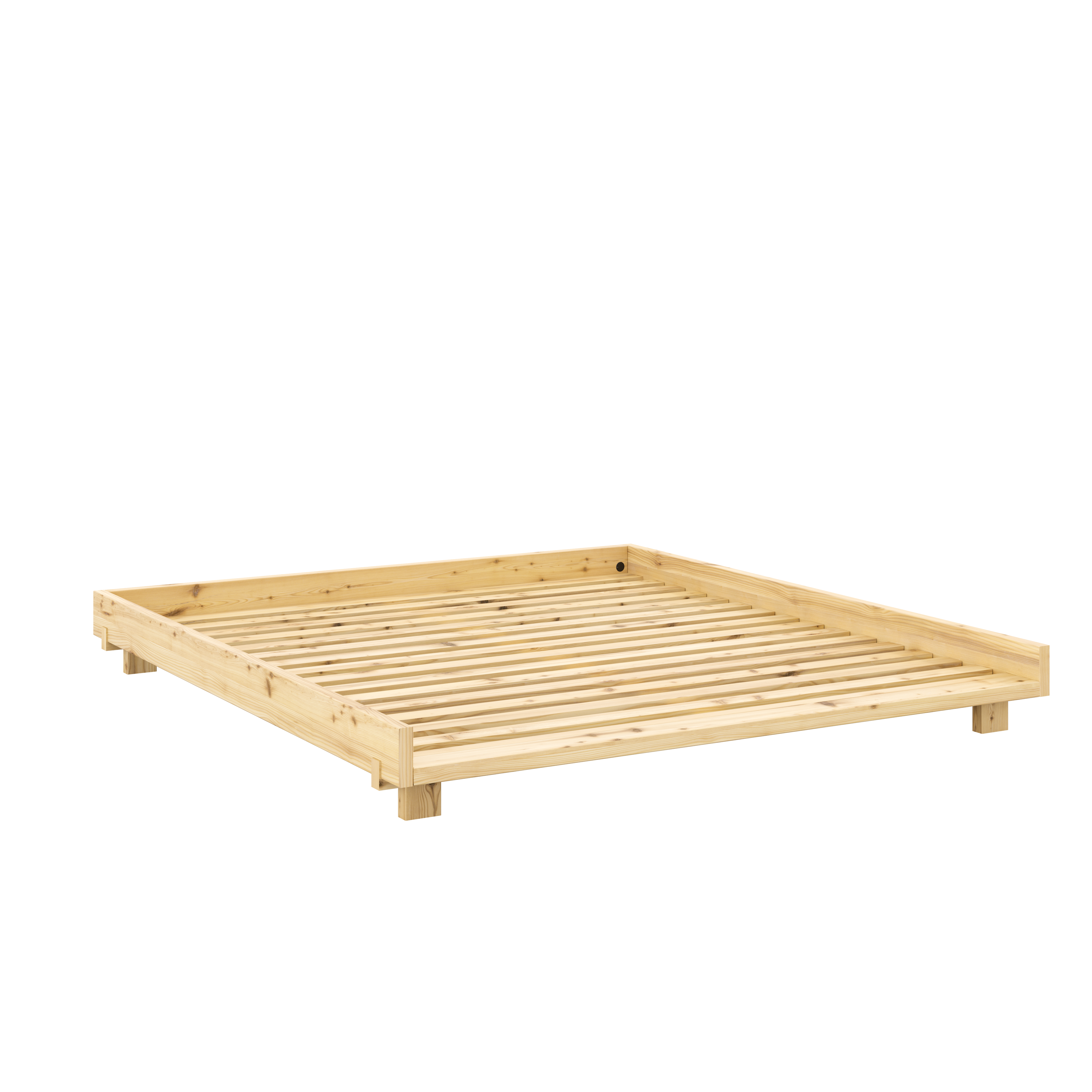 SOCIAL BED CLEAR LACQUERED 180 X 200