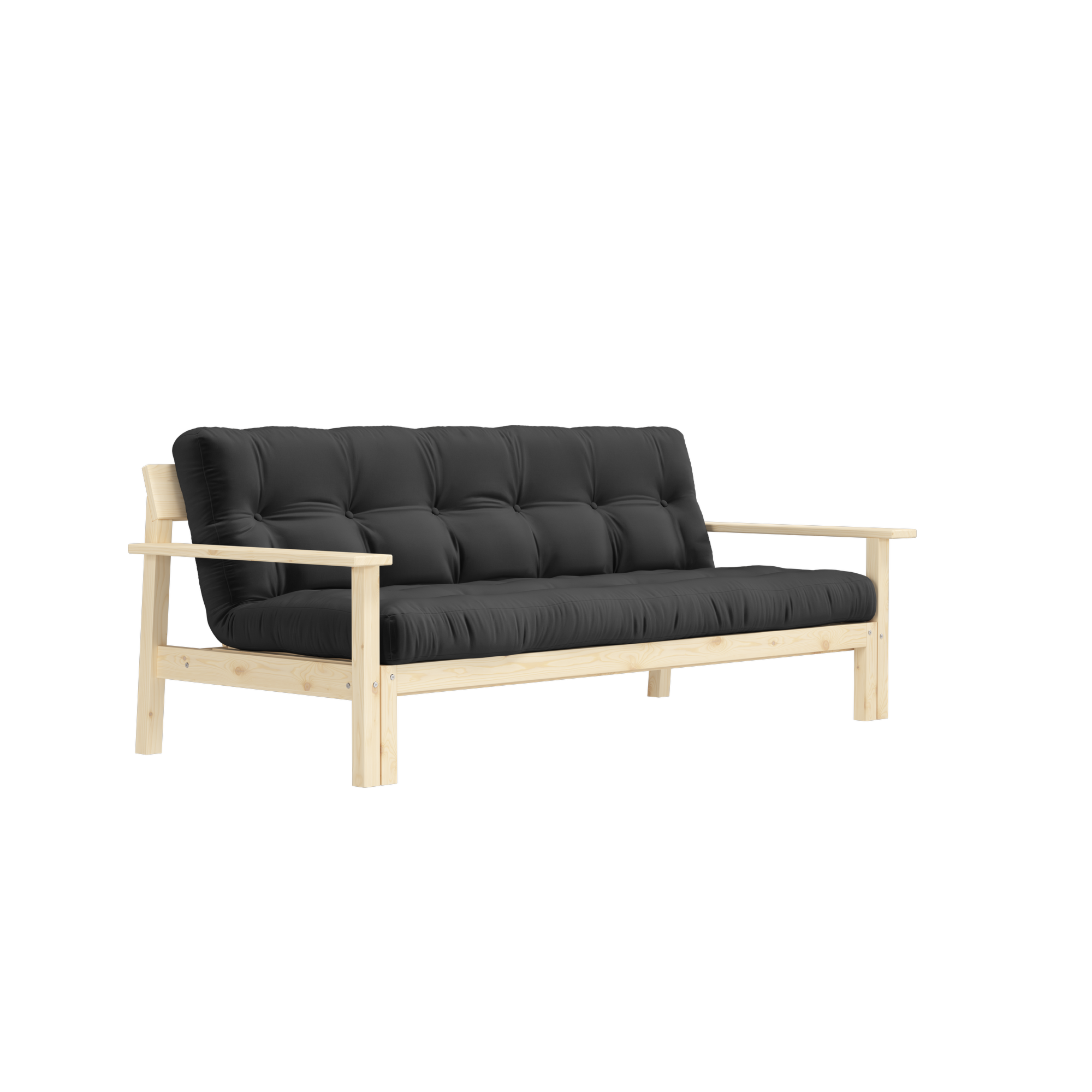 DÉMAILLER LAQUE CLAIR AVEC MATELAS MIXTE 5 COUCHES MAT FONCÉ GRIS