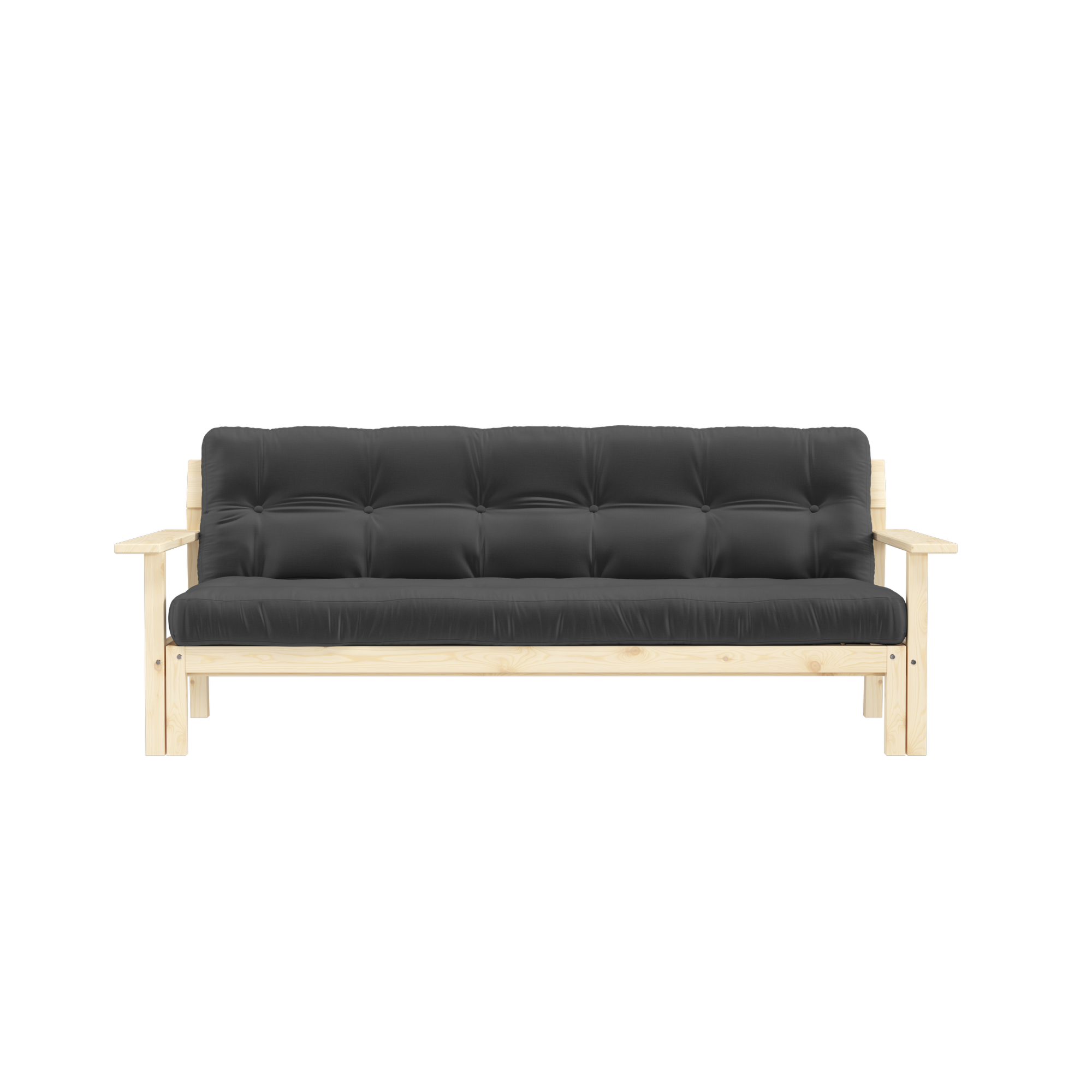 DÉMAILLER LAQUE CLAIR AVEC MATELAS MIXTE 5 COUCHES MAT FONCÉ GRIS