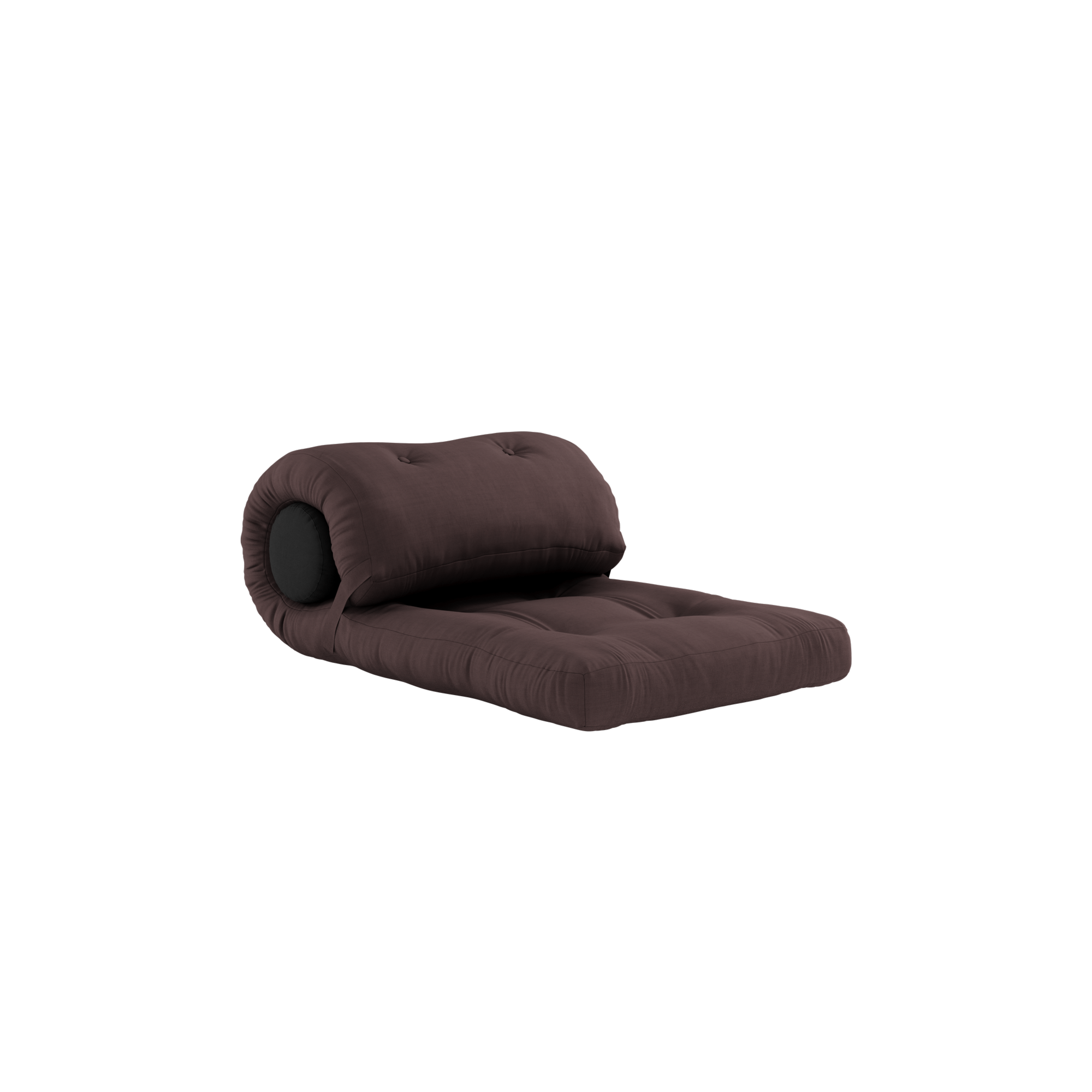 EMBALLER MARRON AVEC 1 COUSSIN GRIS FONCÉ