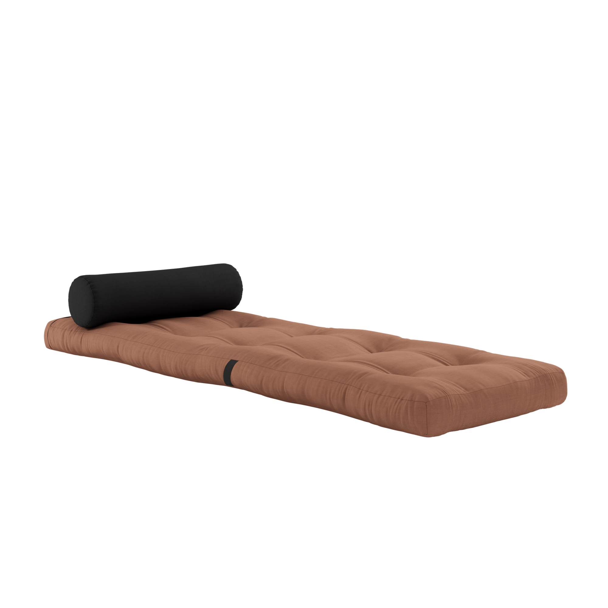 EMBALLER ARGILE BRUN AVEC 1 COUSSIN GRIS FONCÉ