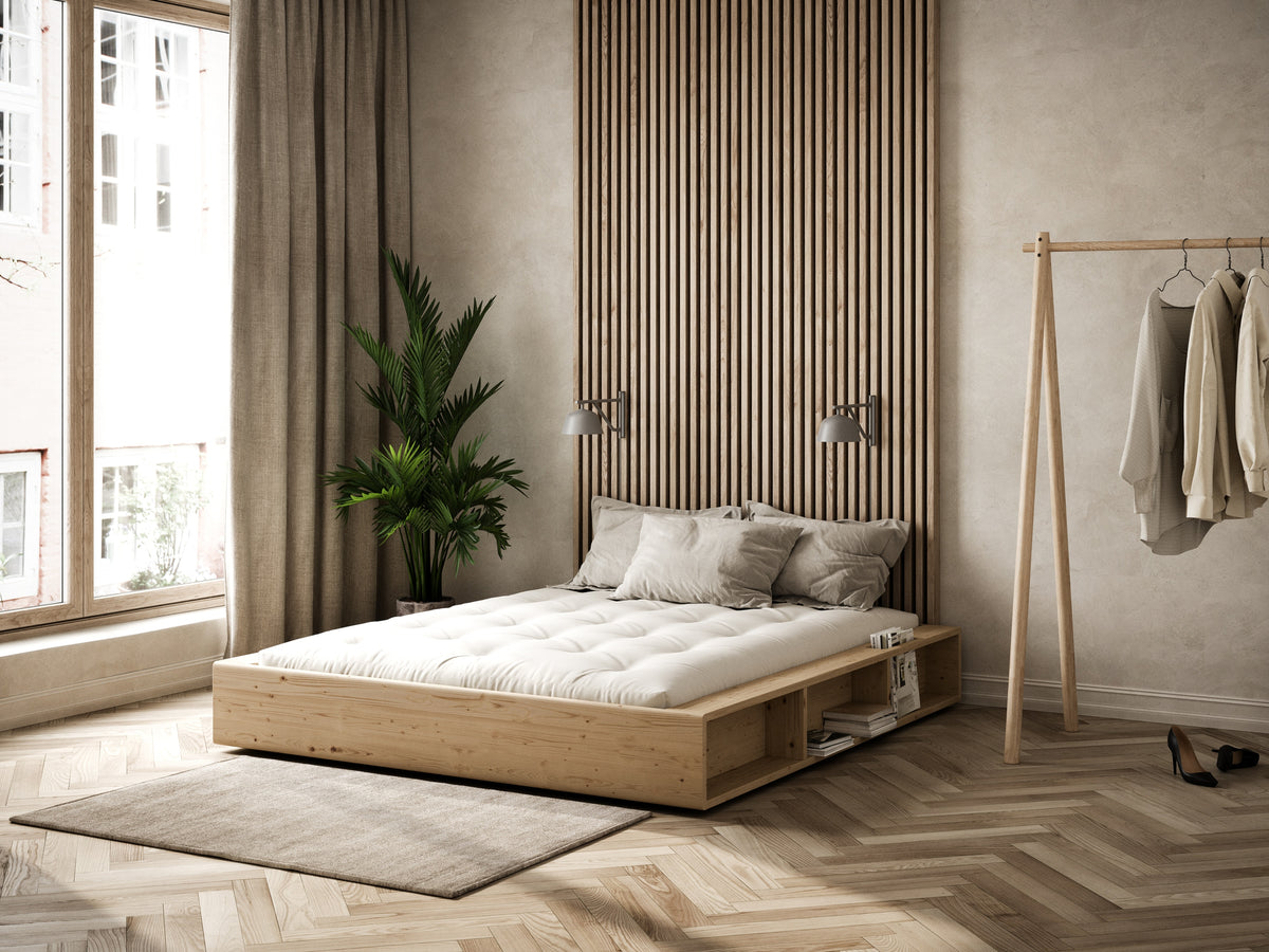 ZIGGY BED CLEAR LACQUERED 180 X 200
