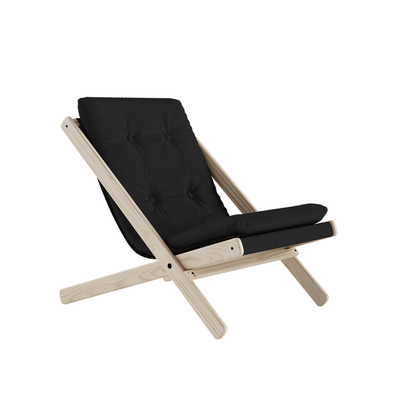BOOGIE RAW HÊTRE AVEC MATELAS BOOGIE GRIS FONCÉ