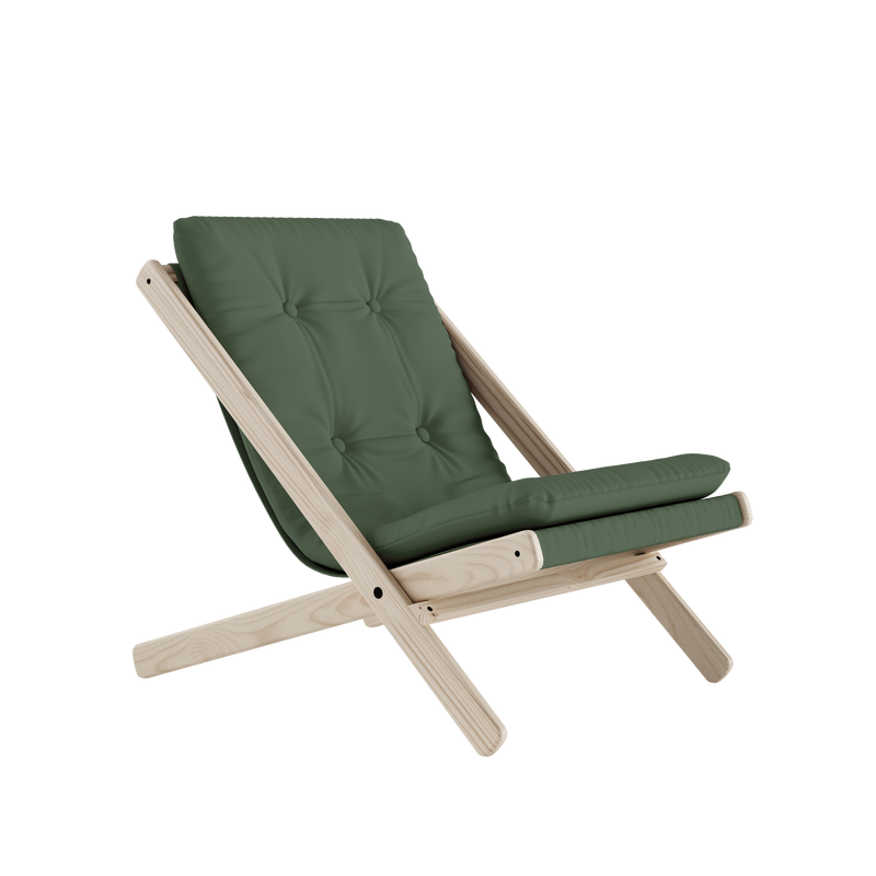 BOOGIE RAW HÊTRE AVEC MATELAS BOOGIE VERT OLIVE