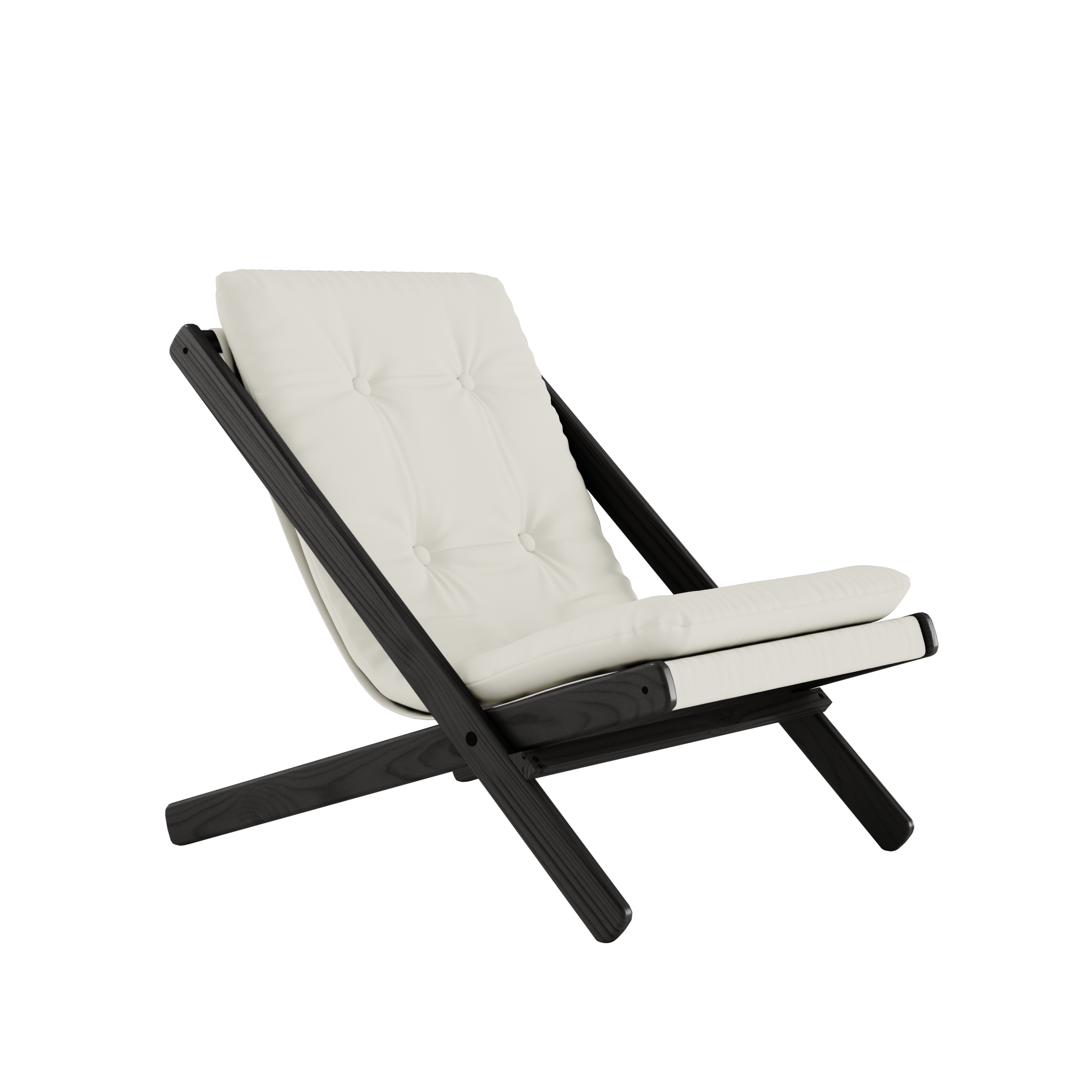 BOOGIE NOIR VERNIS HÊTRE AVEC MATELAS BOOGIE MAT NATUREL