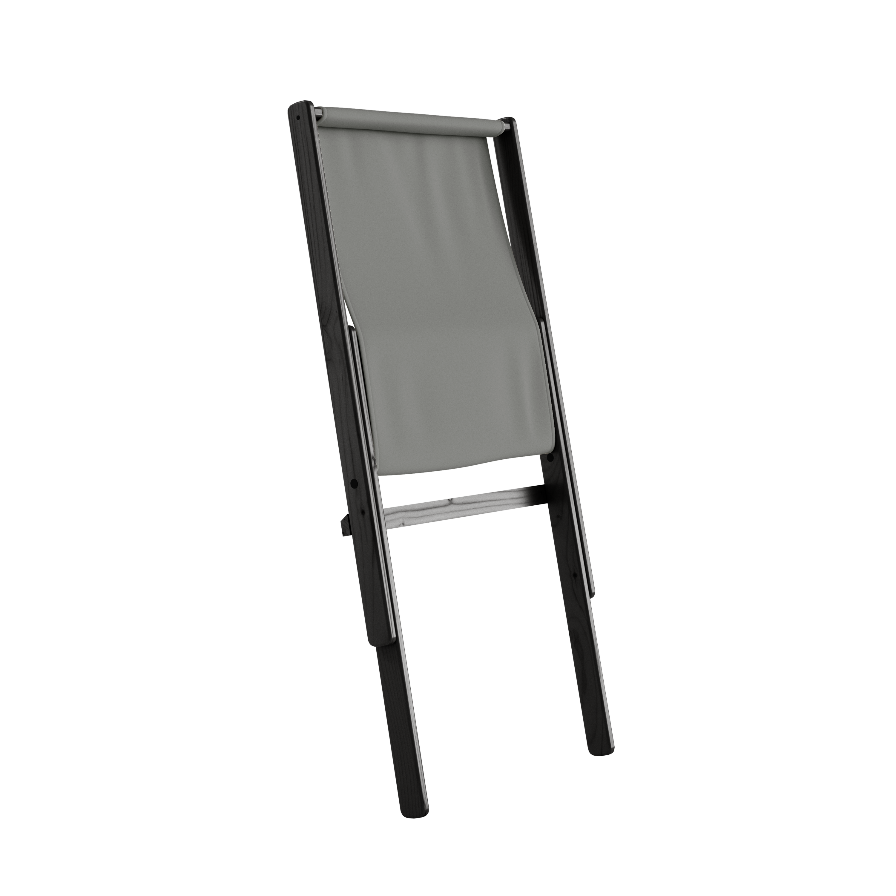 BOOGIE NOIR LAQUÉ HÊTRE AVEC MATELAS BOOGIE GRIS