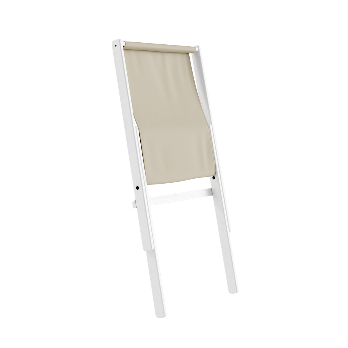 BOOGIE BLANC LAQUÉ HÊTRE AVEC MATELAS BOOGIE MAT BEIGE